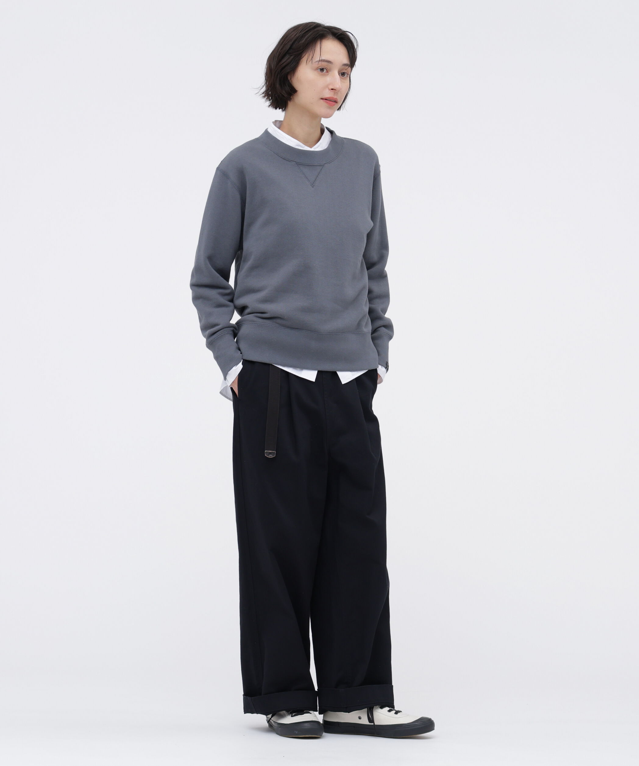 MHL.「LIGHT LOOPBACK COTTON CREW NECK」|Tシャツ・カットソー|
