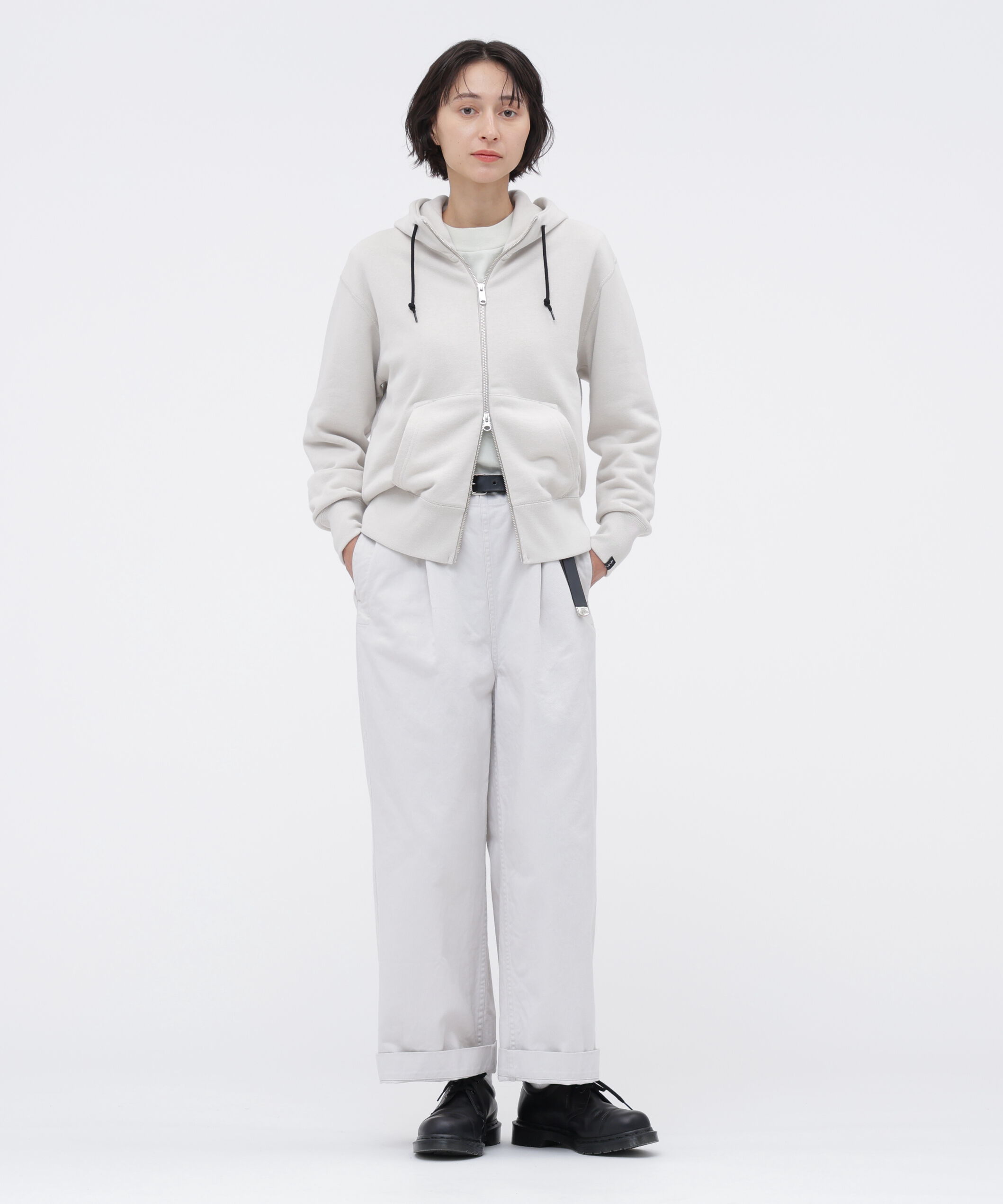 MHL.「LIGHT LOOPBACK COTTON ZIP HOODY」|Tシャツ・カットソー|