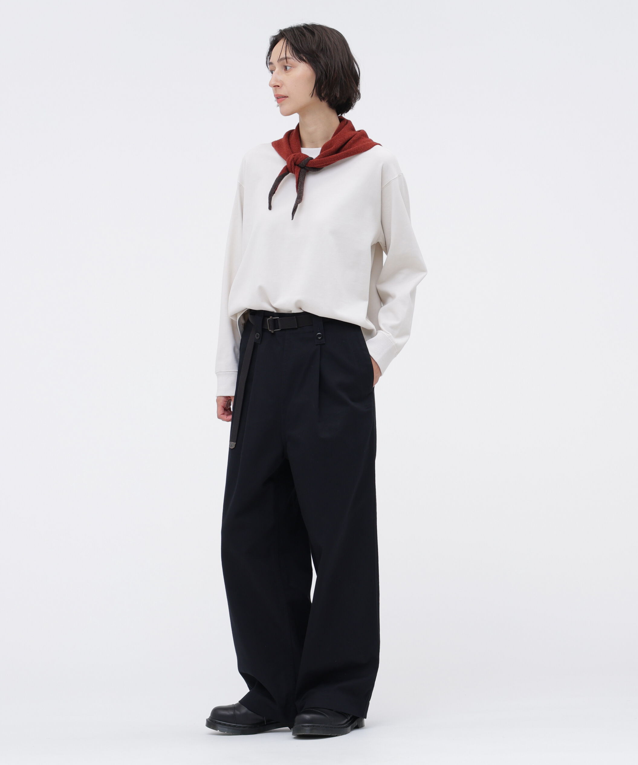 MHL.「GARMENT DYED DENSE JERSEY TOP」|Tシャツ・カットソー|