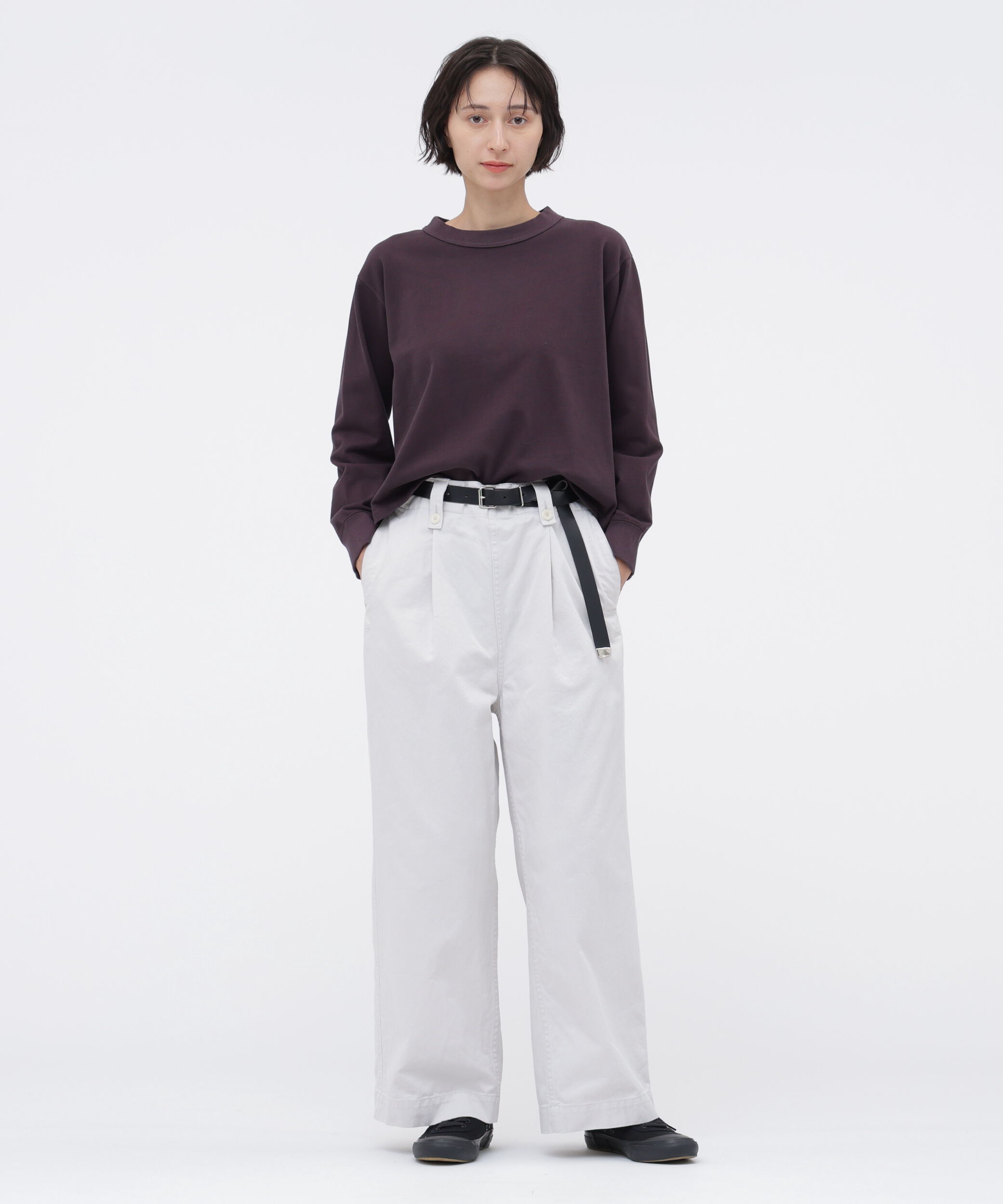 MHL.「GARMENT DYED DENSE JERSEY TOP」|Tシャツ・カットソー|