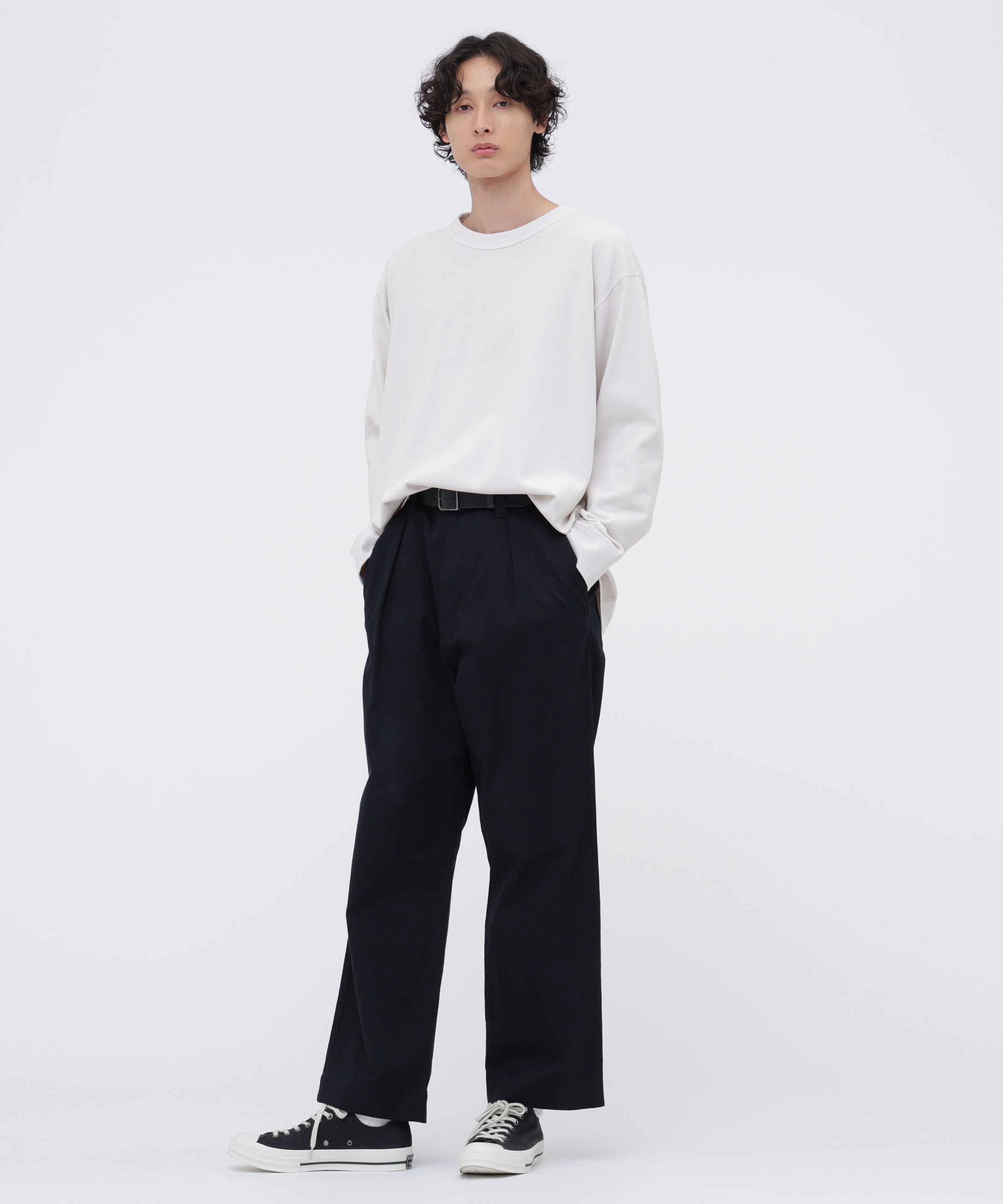 MHL.「GARMENT DYED DENSE JERSEY TOP」|Tシャツ・カットソー|