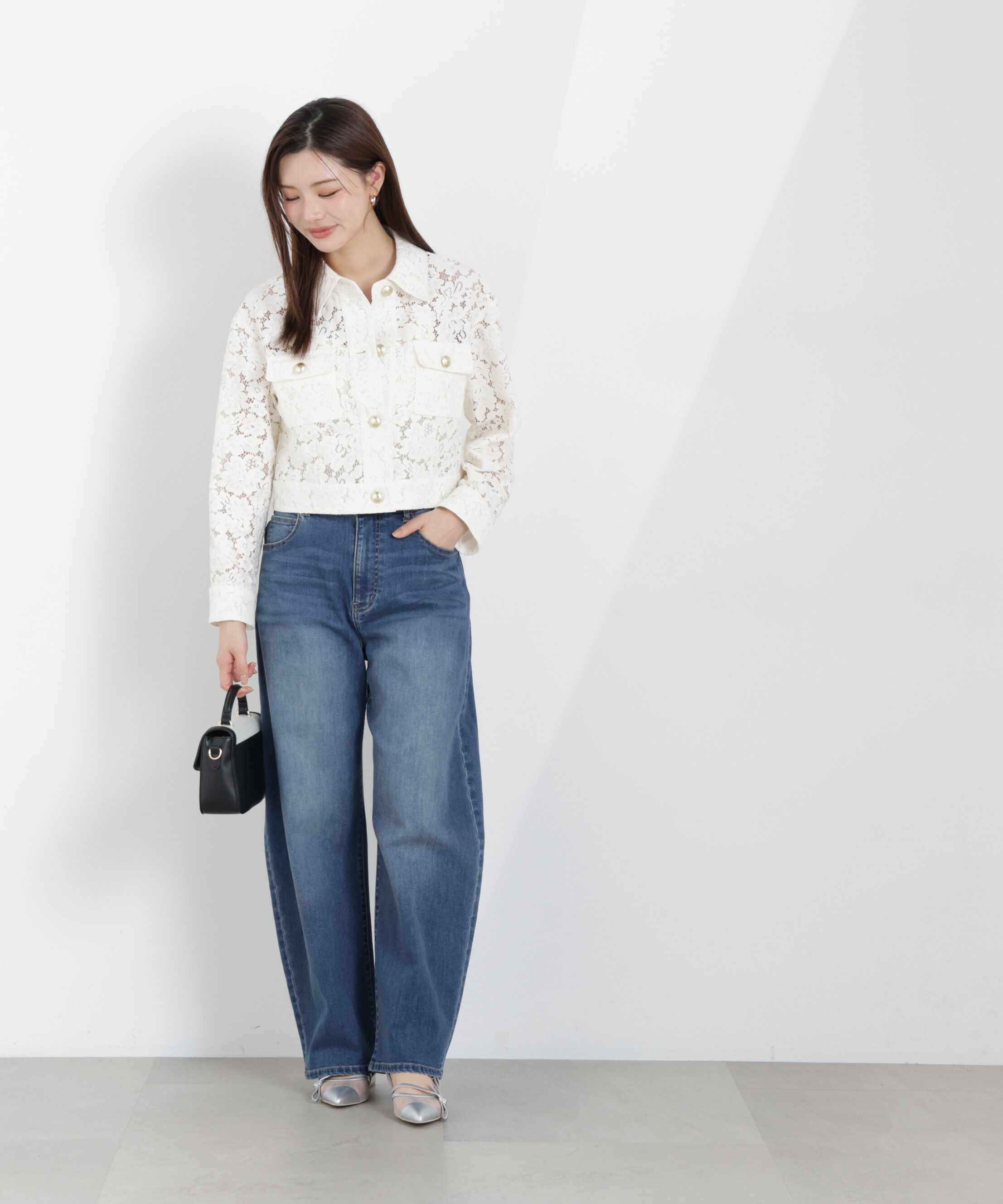 PROPORTION BODY DRESSING「レースブルゾン　26SS」|ブルゾン・スタジャン|