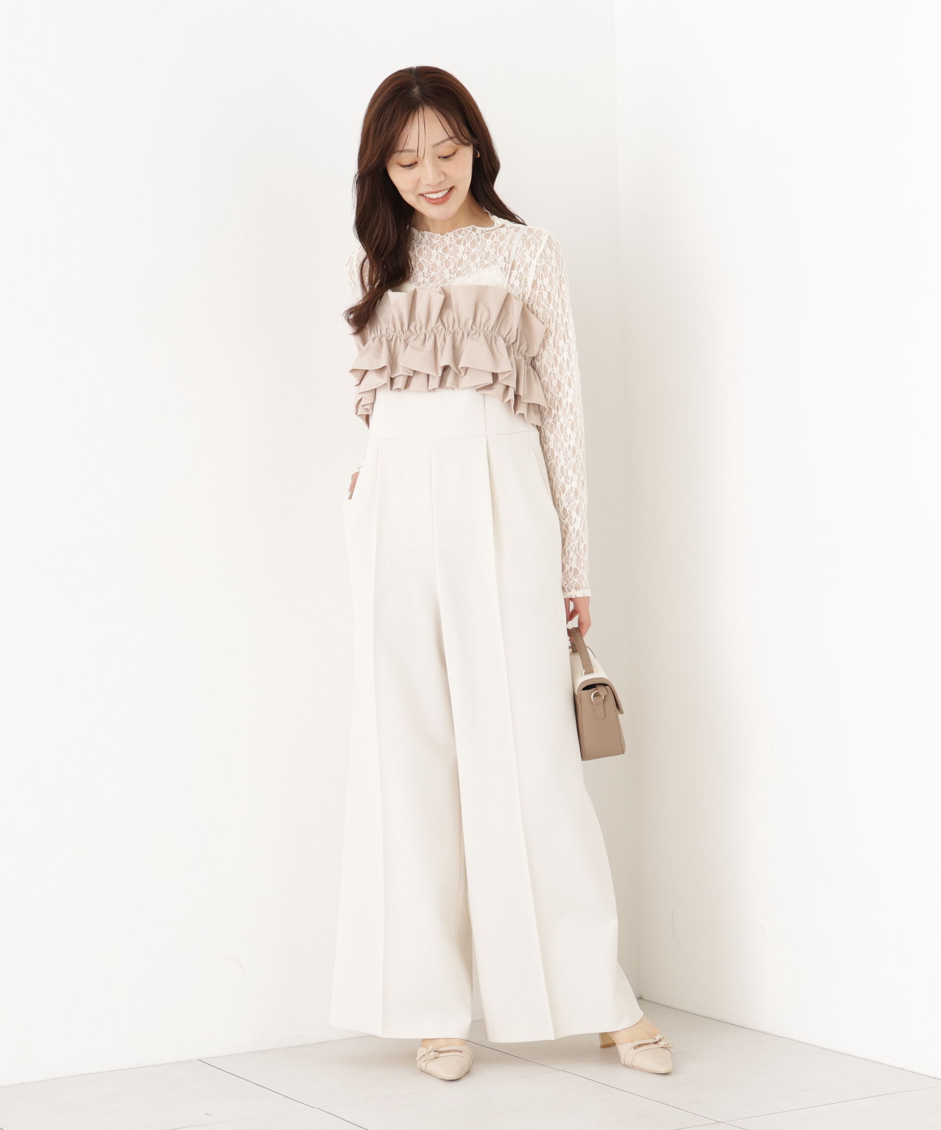 PROPORTION BODY DRESSING「フリルカラーオールインワン 26AW」|ワンピース|