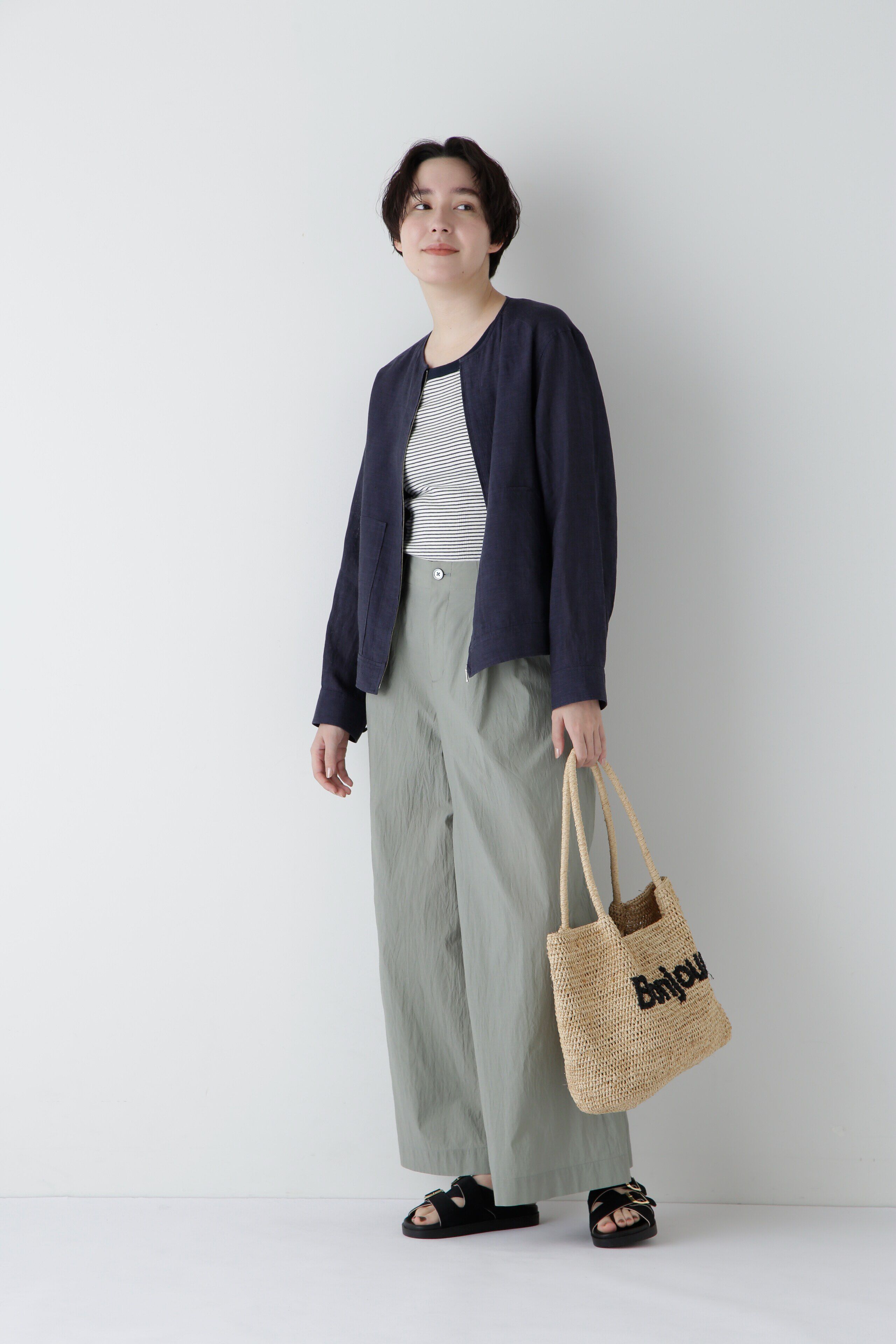  「◆エアリーコットンタックワイドパンツ」|その他|