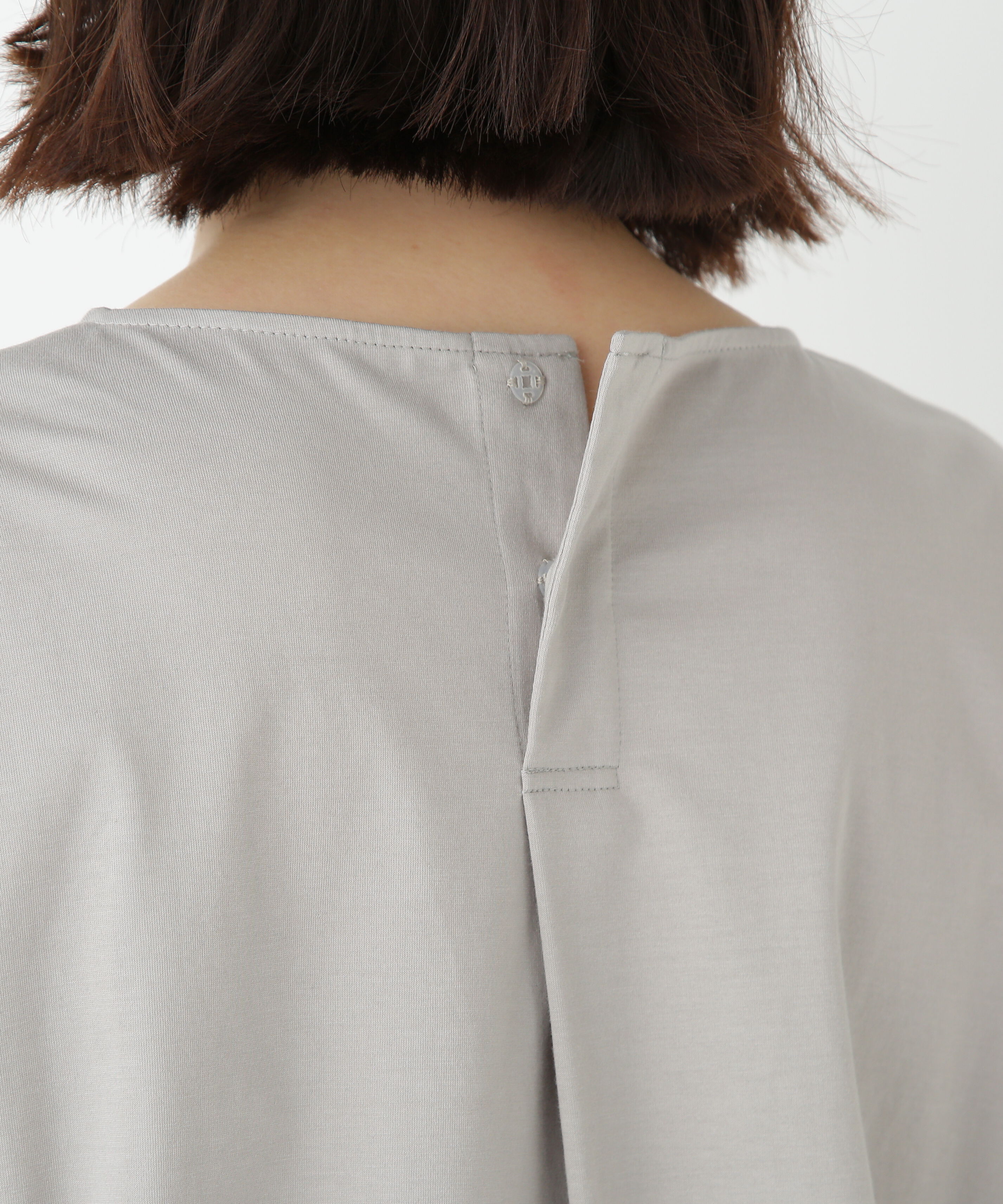  「◆プレーティング天竺タックスリーブボートネックプルオーバー」|Tシャツ・カットソー|