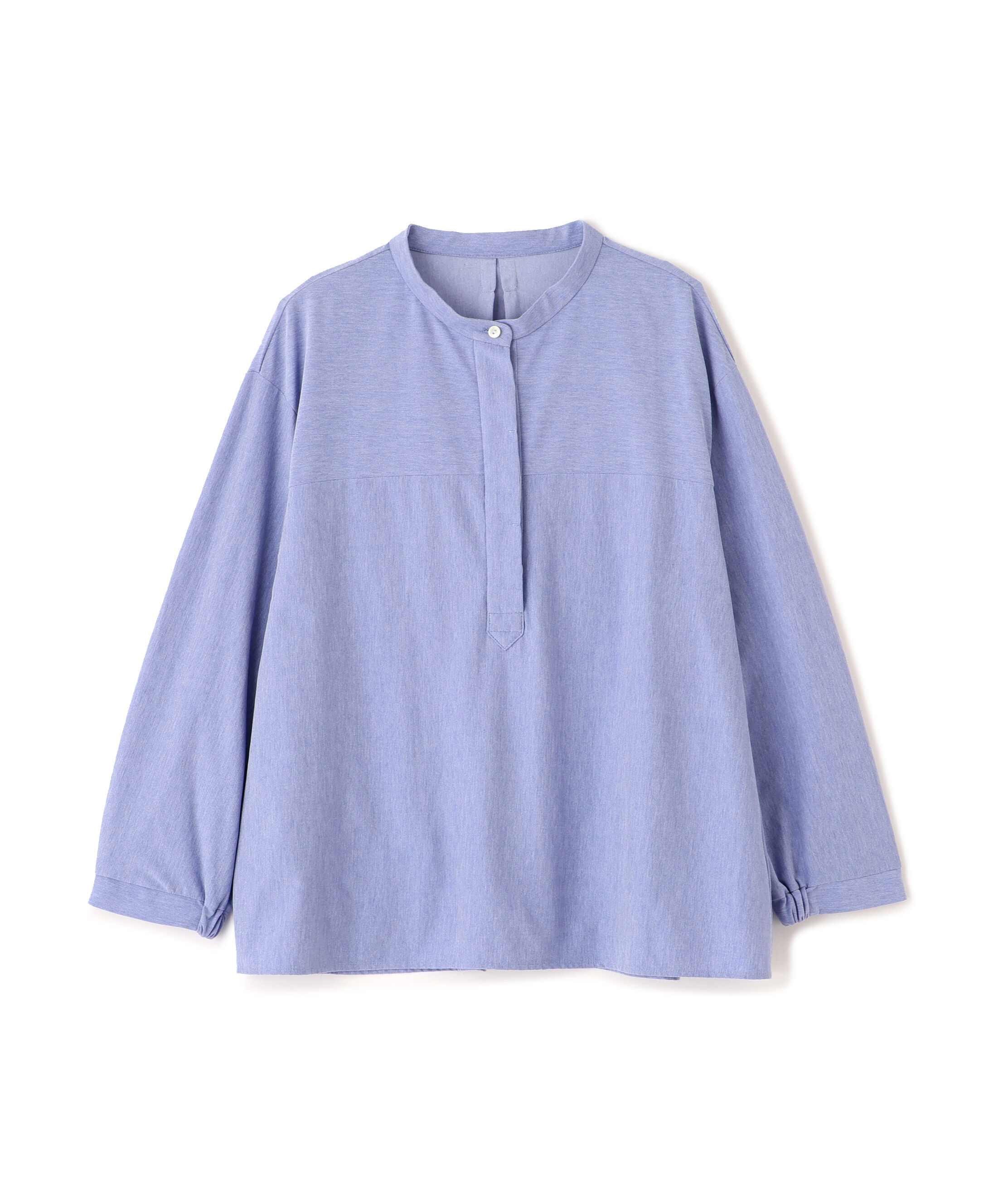  「◆《ウォッシャブル》鹿の子ジャージーバンドカラープルオーバー」|Tシャツ・カットソー|