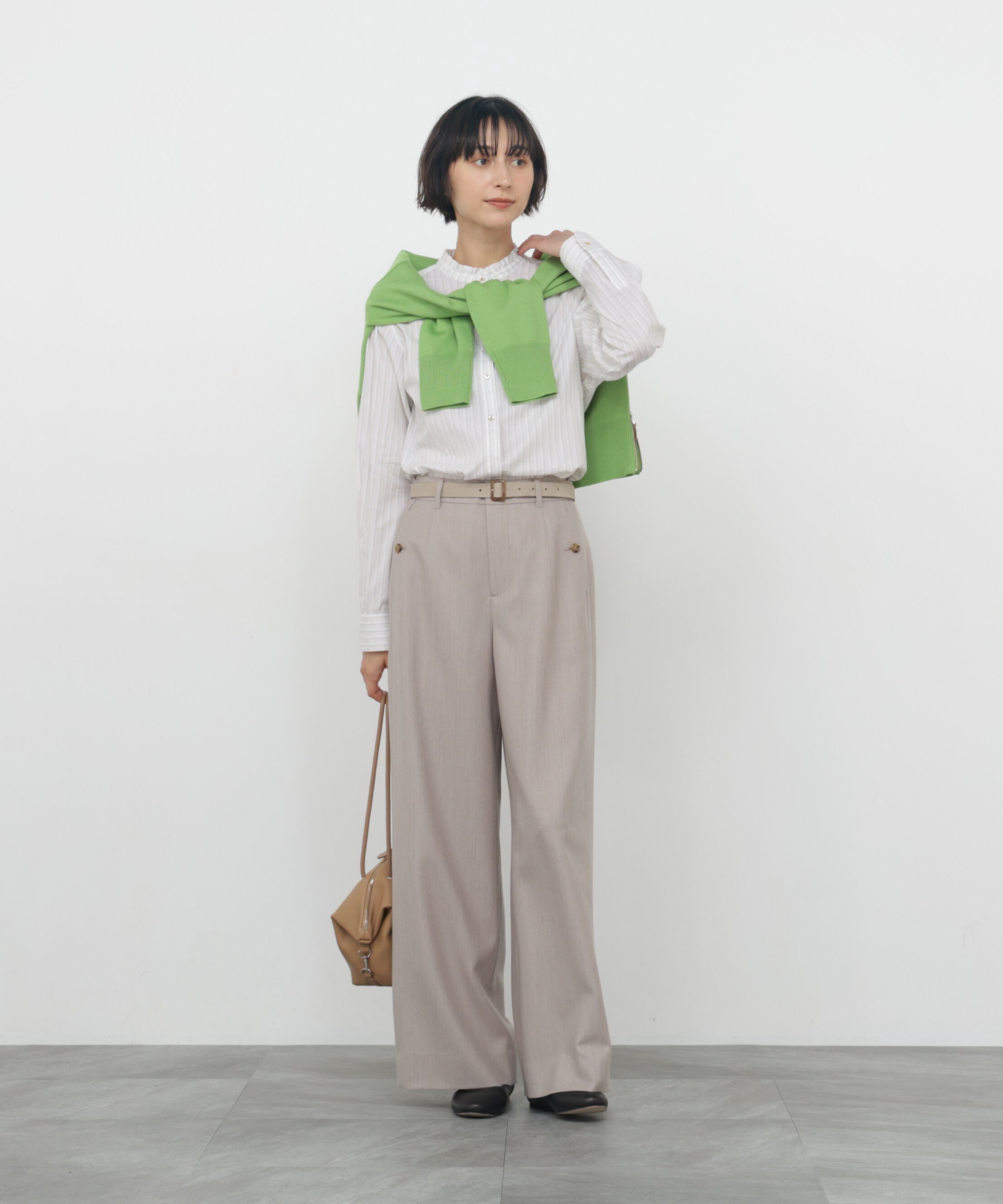  「◆ライトフラノウォッシャブルセミワイドパンツ」|その他|