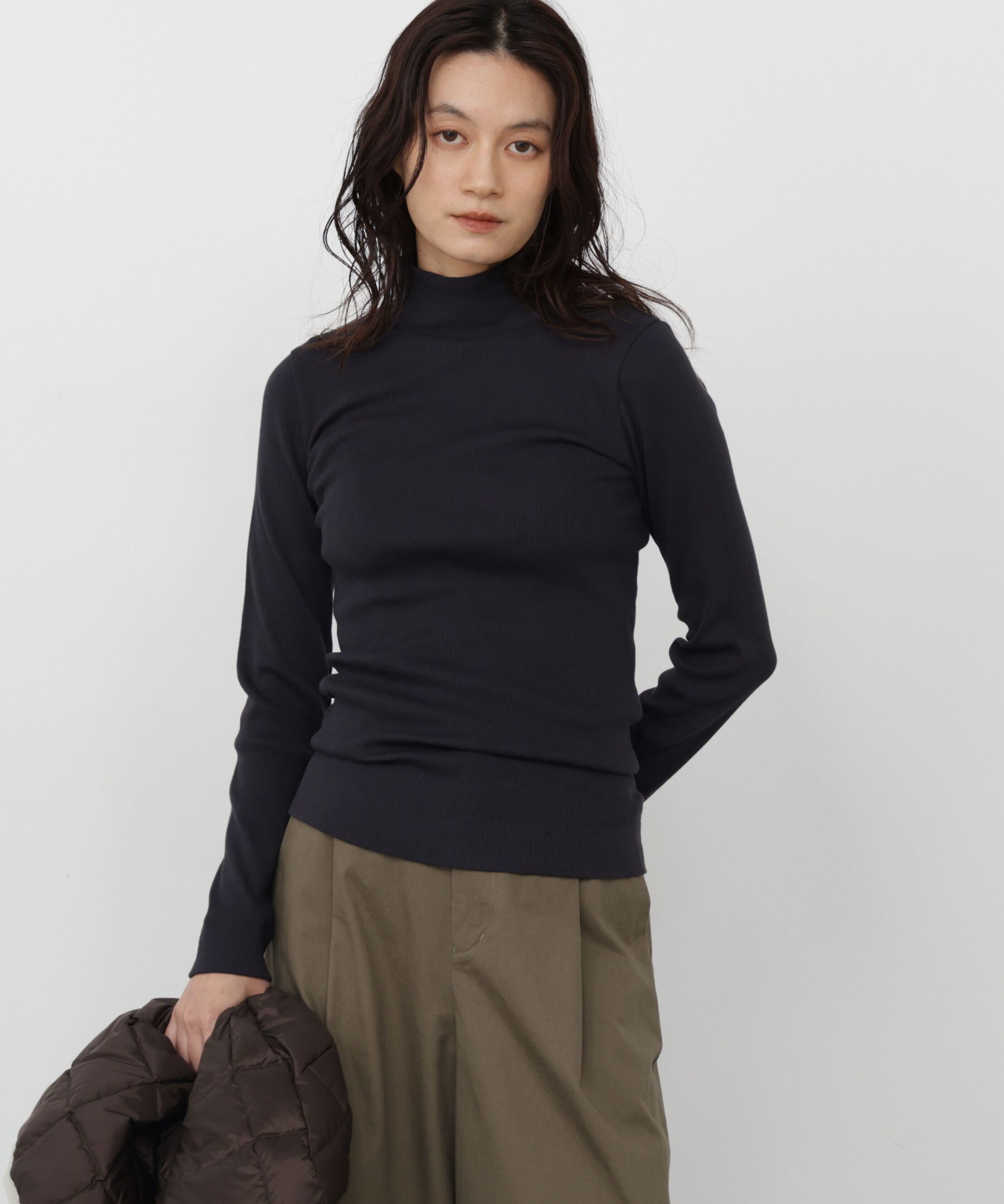  「◆オーガニック丸胴タートルカットソー」|Tシャツ・カットソー|