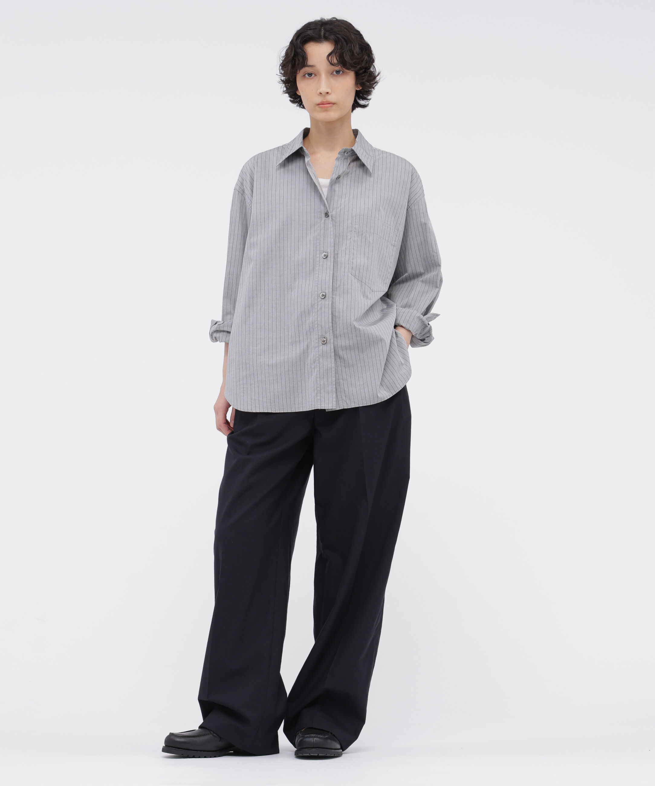  「FINE COTTON STRIPE SHIRT」|シャツ・ブラウス|