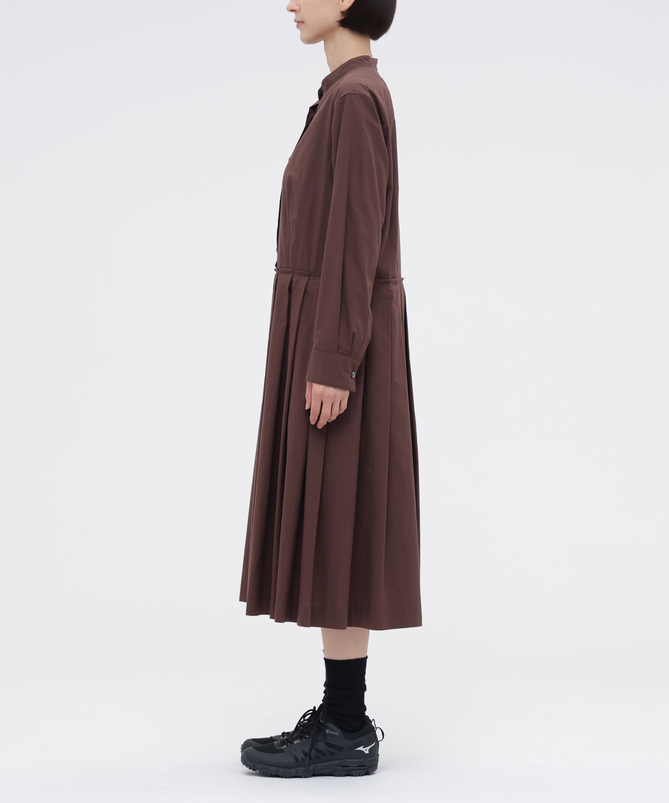  「FINE COUNT COTTON POPLIN DRESS」|ワンピース|