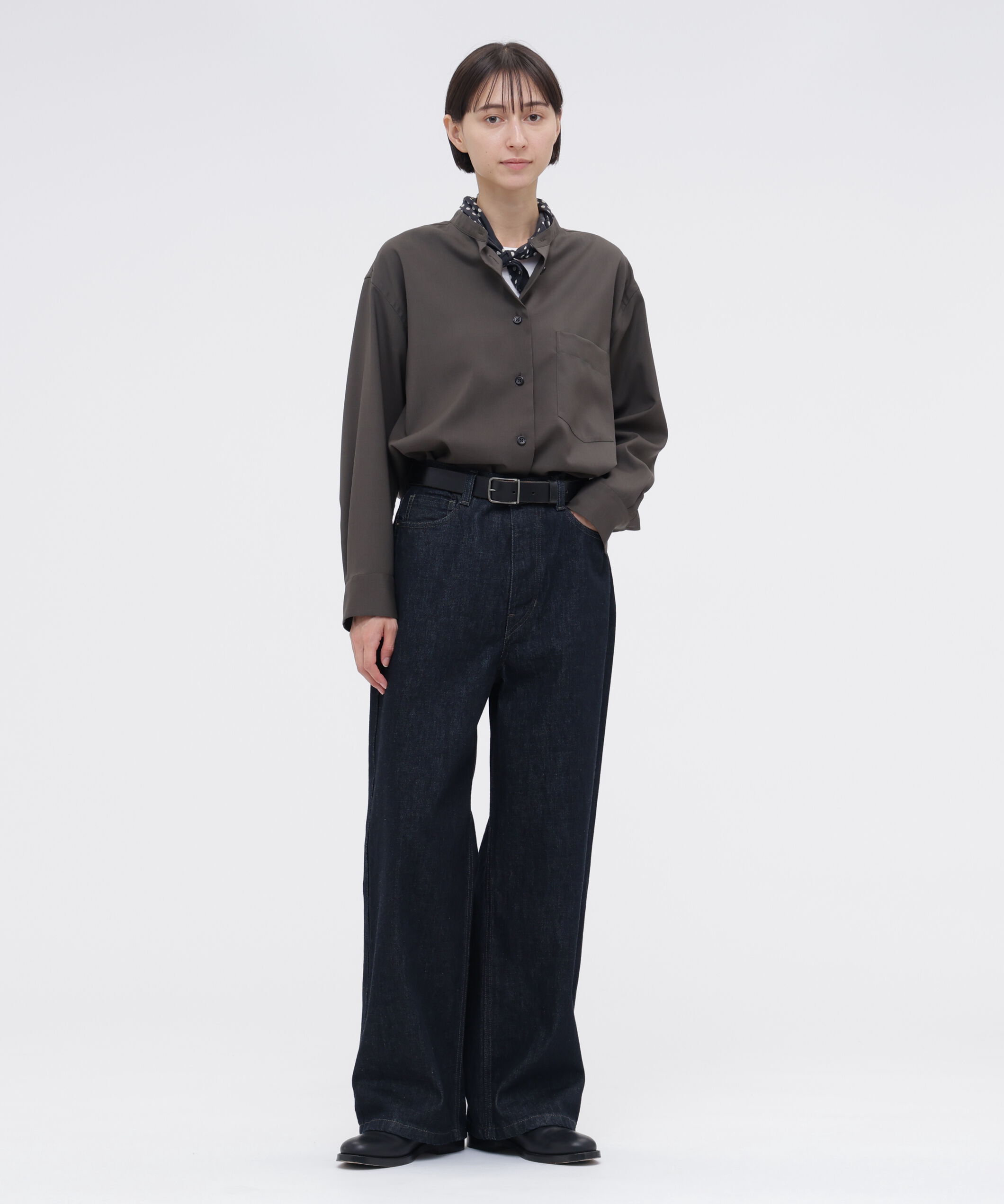  「WASHABLE WOOL PLAINWEAVE SHIRT」|シャツ・ブラウス|