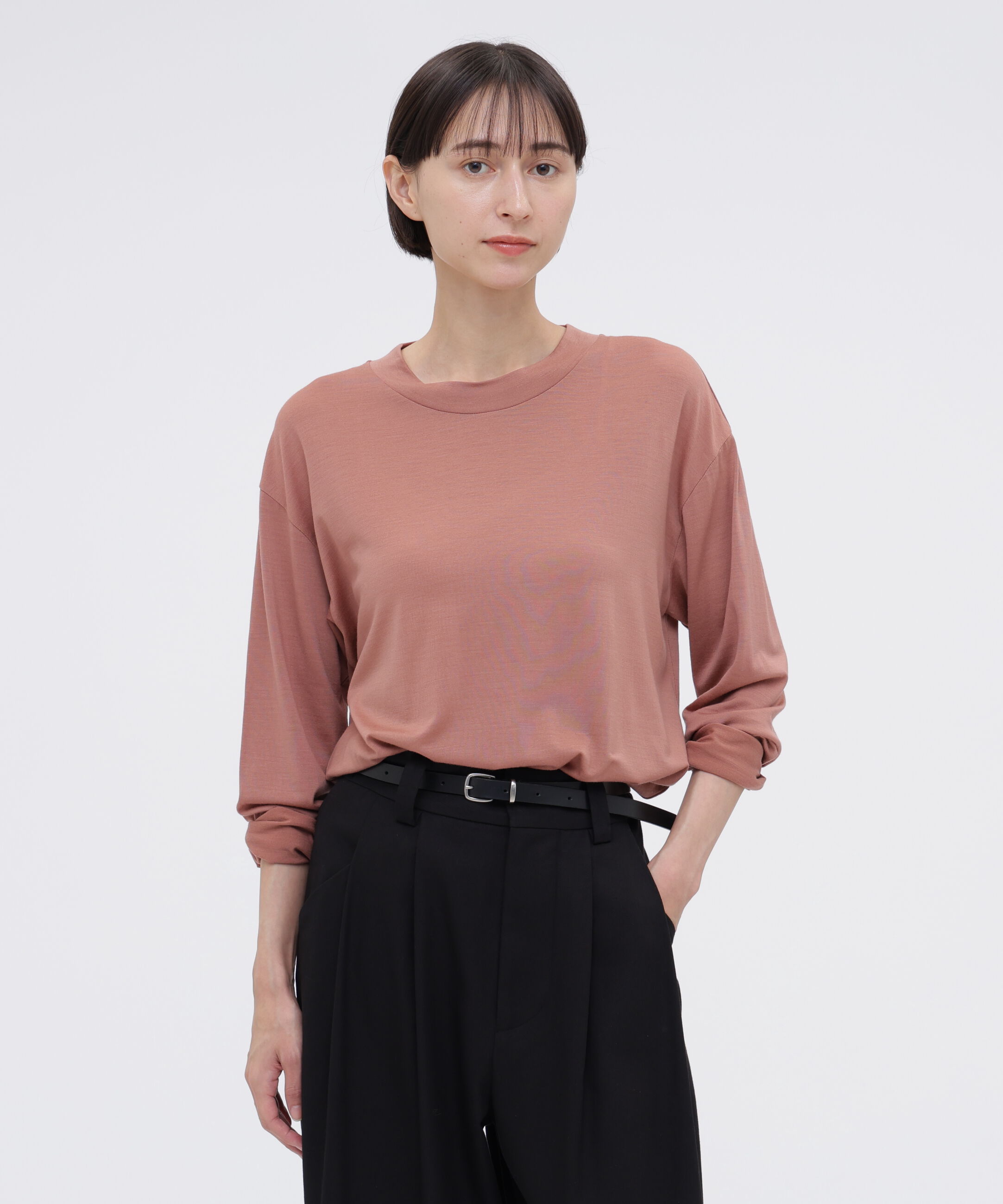  「SUPERFINE WOOL JERSEY TOP」|Tシャツ・カットソー|ROSE2