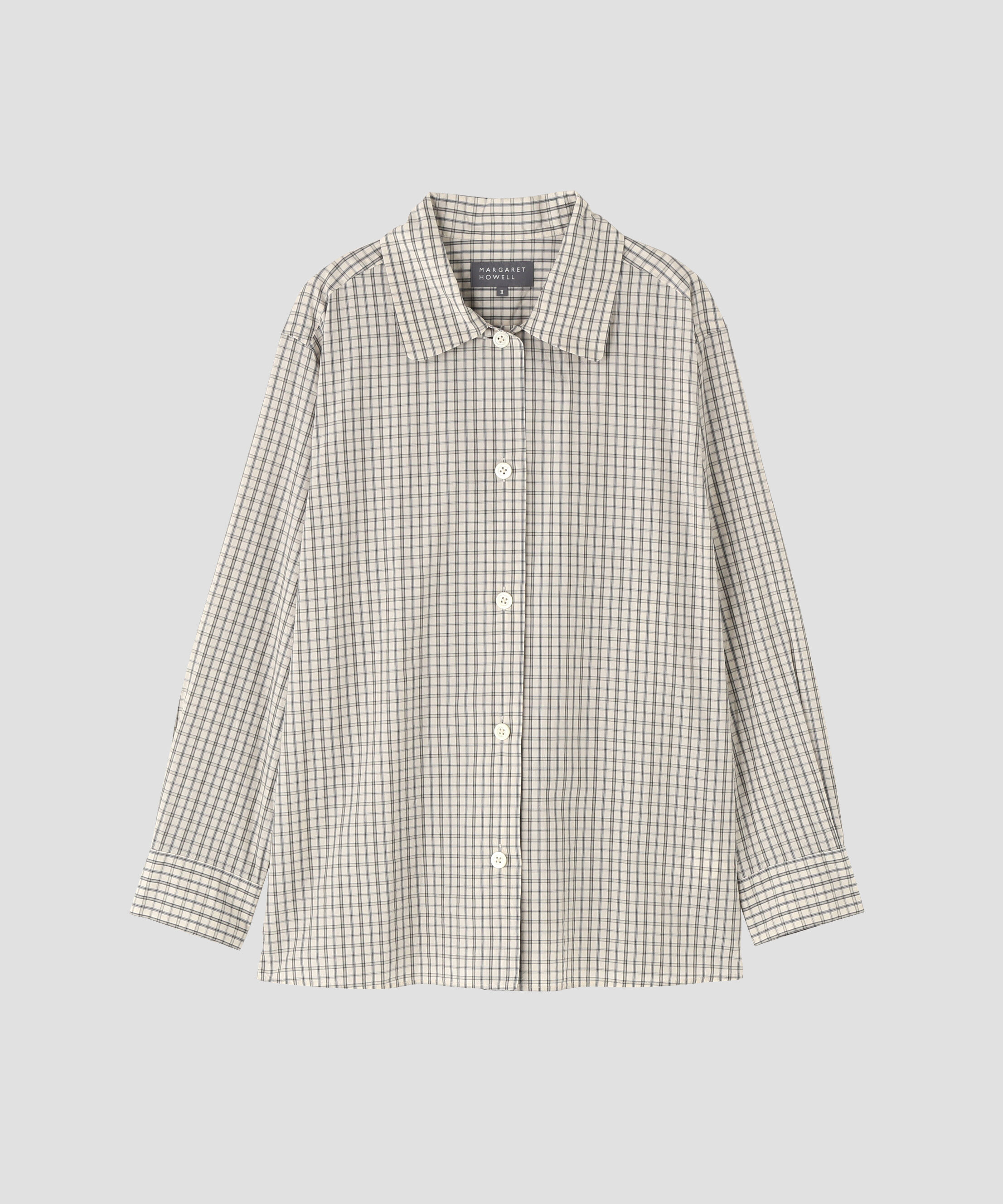  「COTTON SILK CHECK SHIRT」|シャツ・ブラウス|