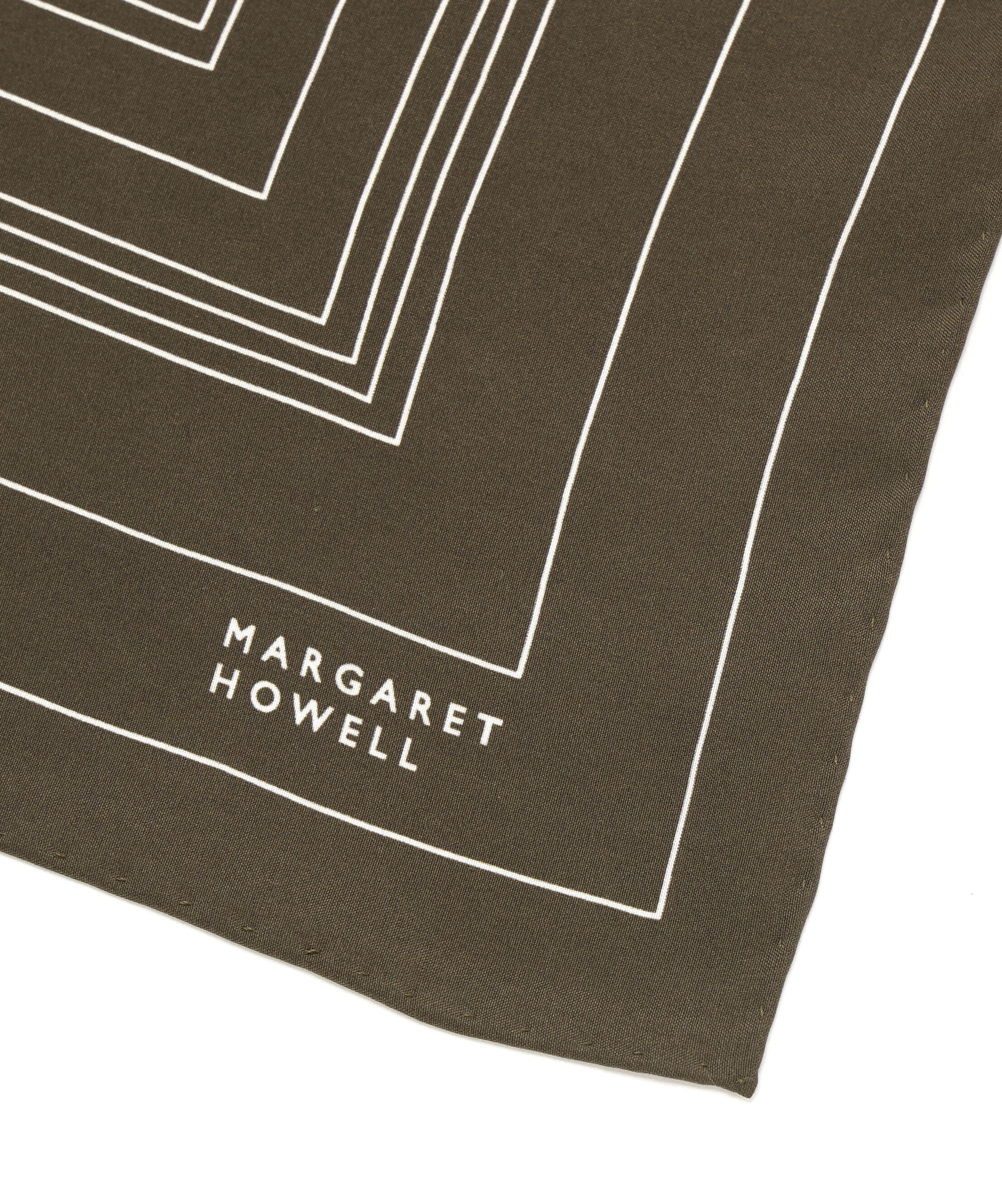  「IRREGULAR BORDER SCARF SILK」|バンダナ・スカーフ|