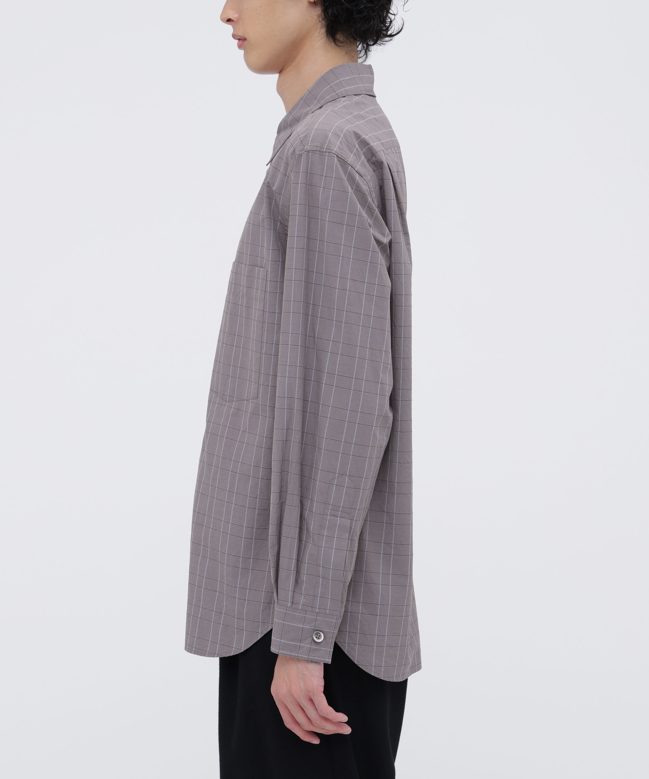 MARGARET HOWELL「GLEN CHECK COTTON POPLIN SHIRT」|シャツ・ブラウス|