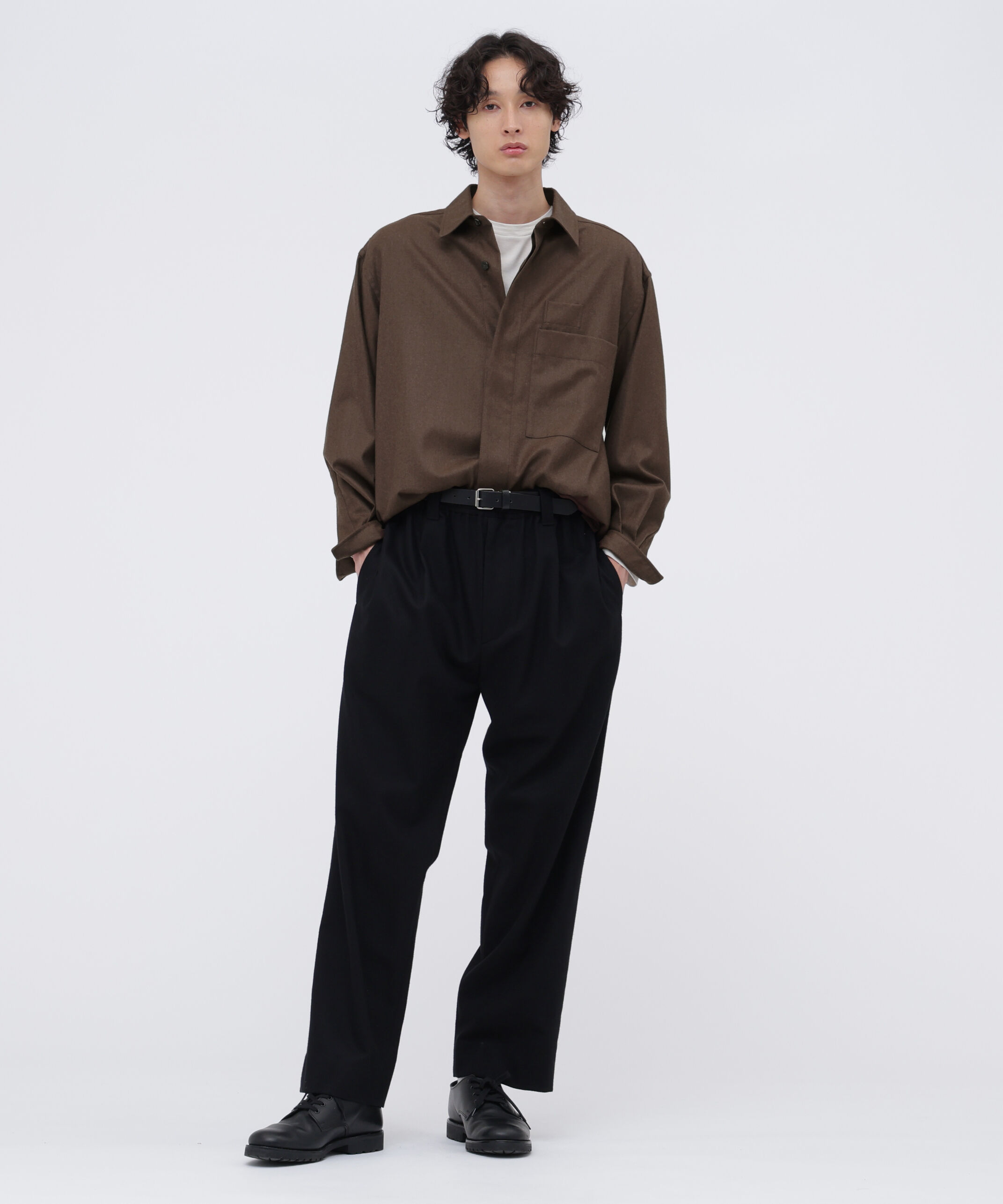 MARGARET HOWELL「MILLED WORSTED SERGE SHIRT」|シャツ・ブラウス|