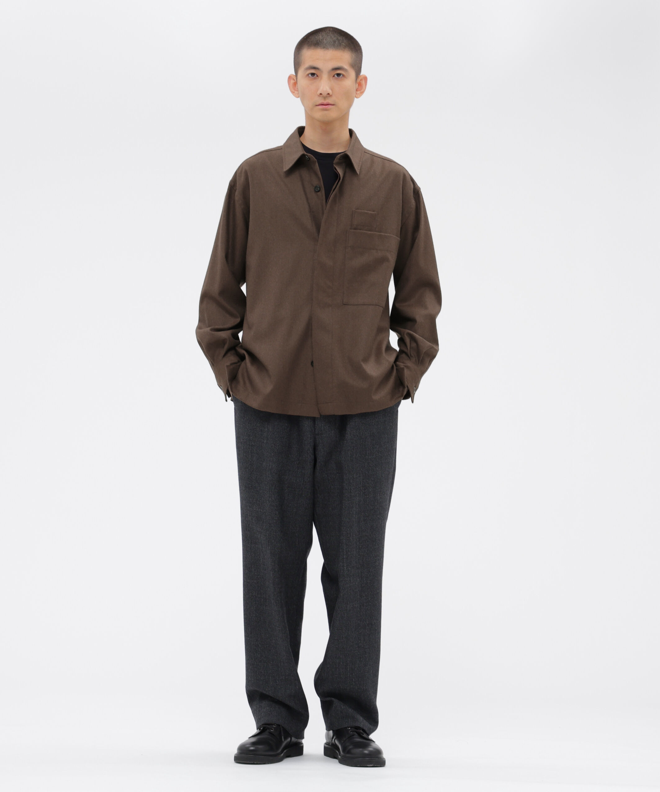 MARGARET HOWELL「MILLED WORSTED SERGE SHIRT」|シャツ・ブラウス|