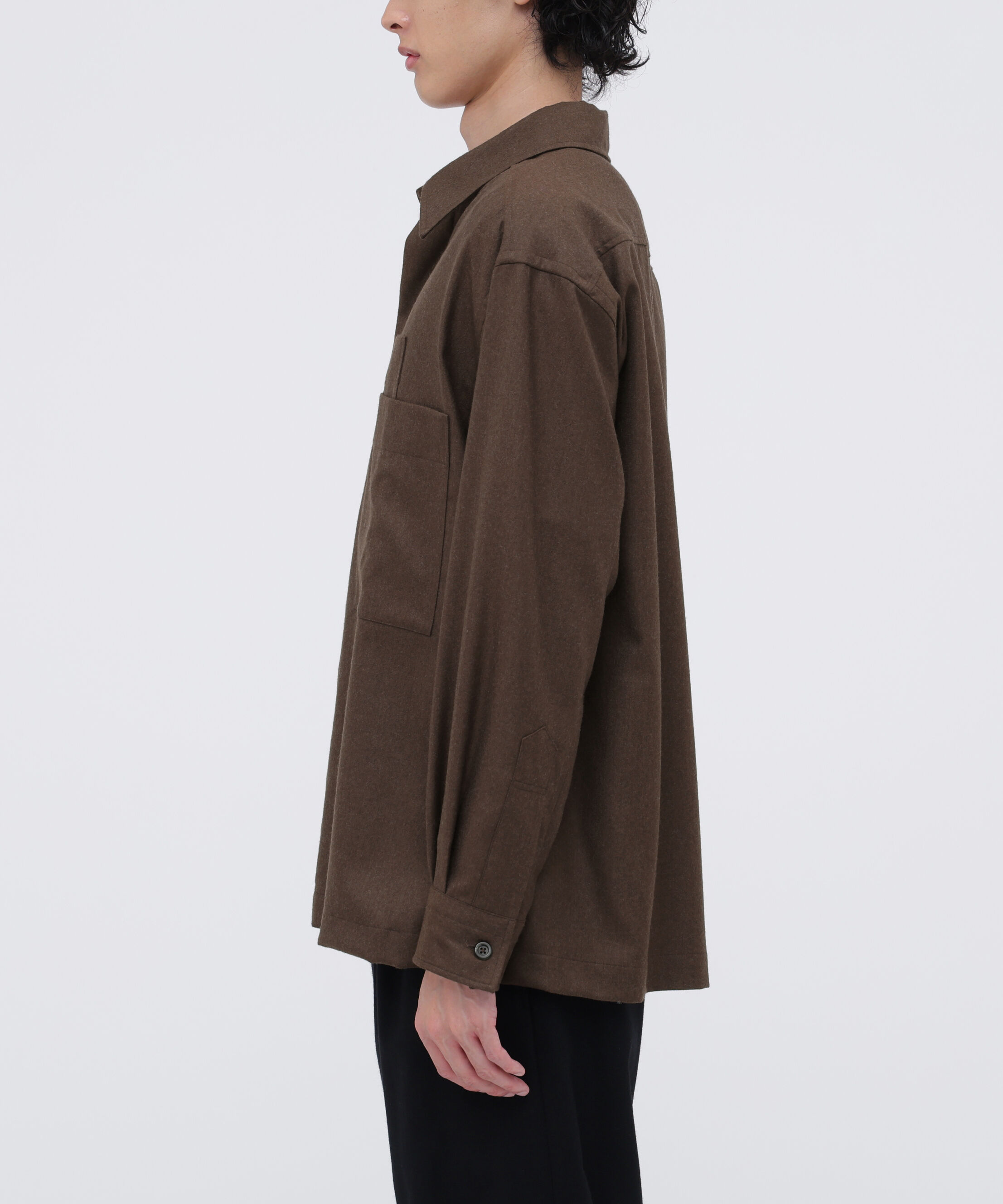 MARGARET HOWELL「MILLED WORSTED SERGE SHIRT」|シャツ・ブラウス|