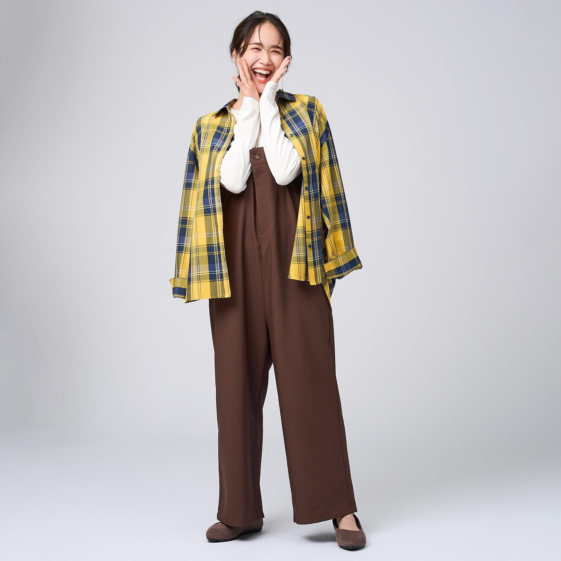 SHOO･LA･RUE「【洗濯機可/S-LL】程よい抜け感 大人のチェックシャツ」|シャツ・ブラウス|