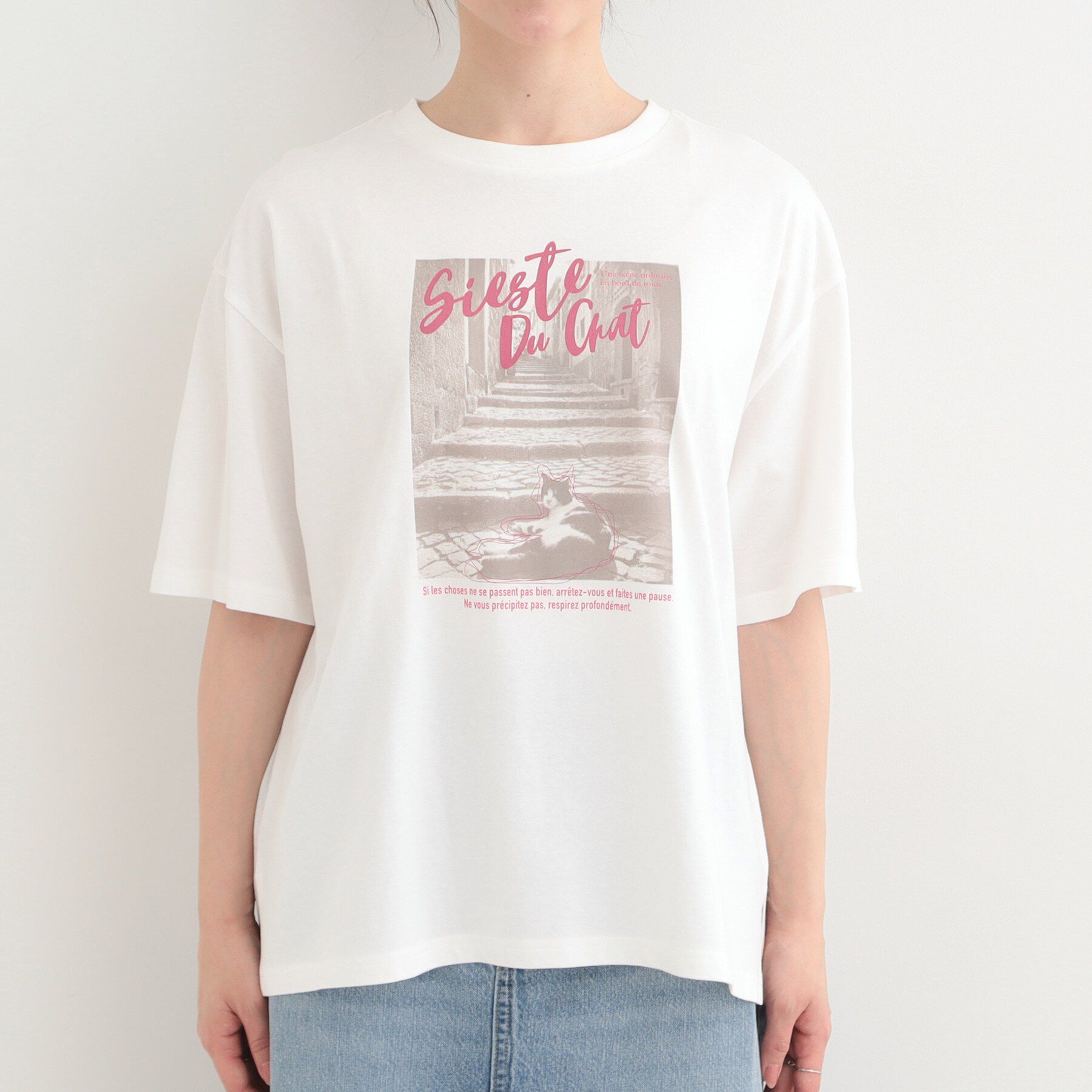 SHOO･LA･RUE「【綿100％/S-LL/プチプラ】選べる3柄 プリントアソートTシャツ」|Tシャツ・カットソー|