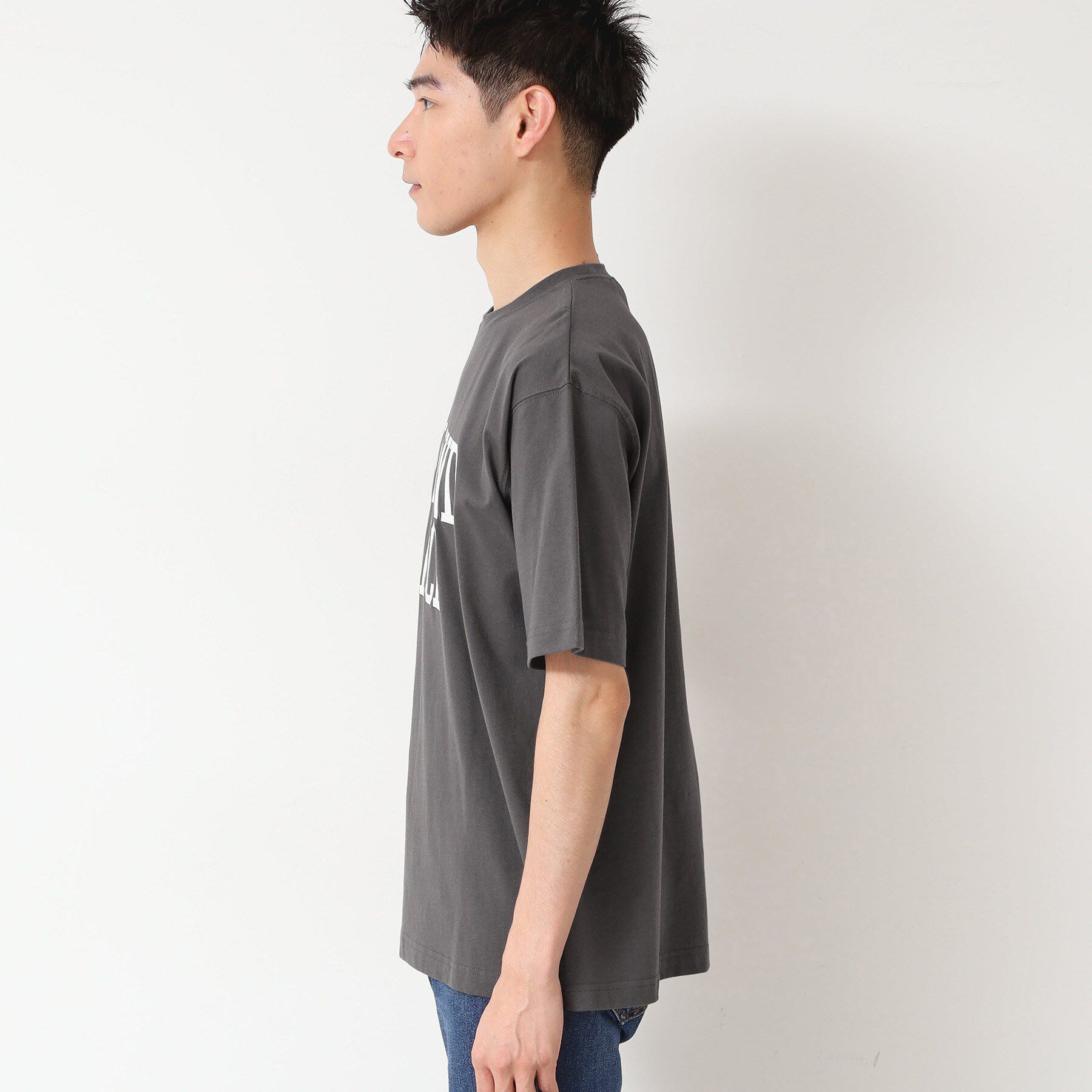 Dessin「【洗える】オーガニックコットン ロゴプリントTシャツ」|Tシャツ・カットソー|
