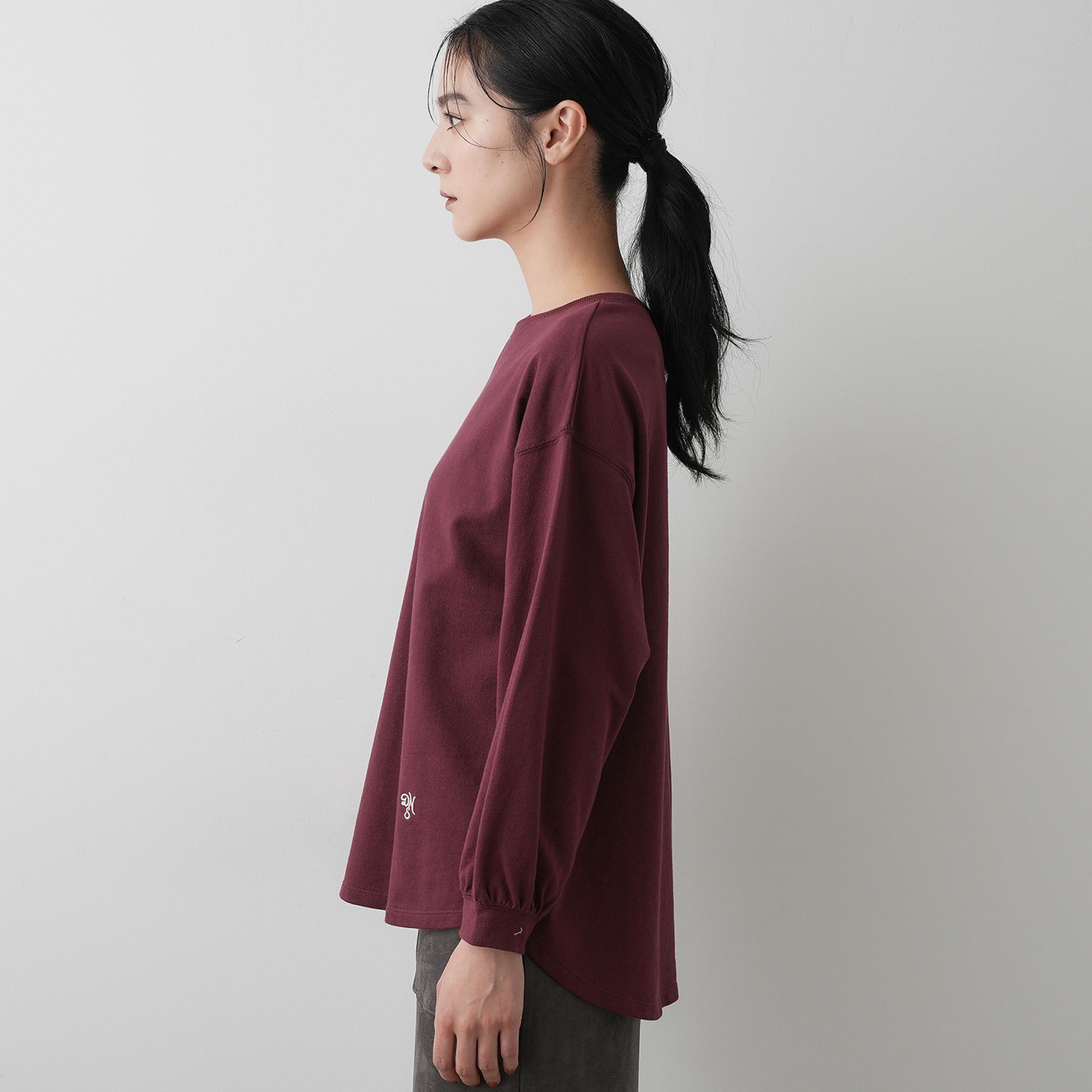 Dessin「【360度可愛い・洗える】バックヘンリーカットソー」|Tシャツ・カットソー|