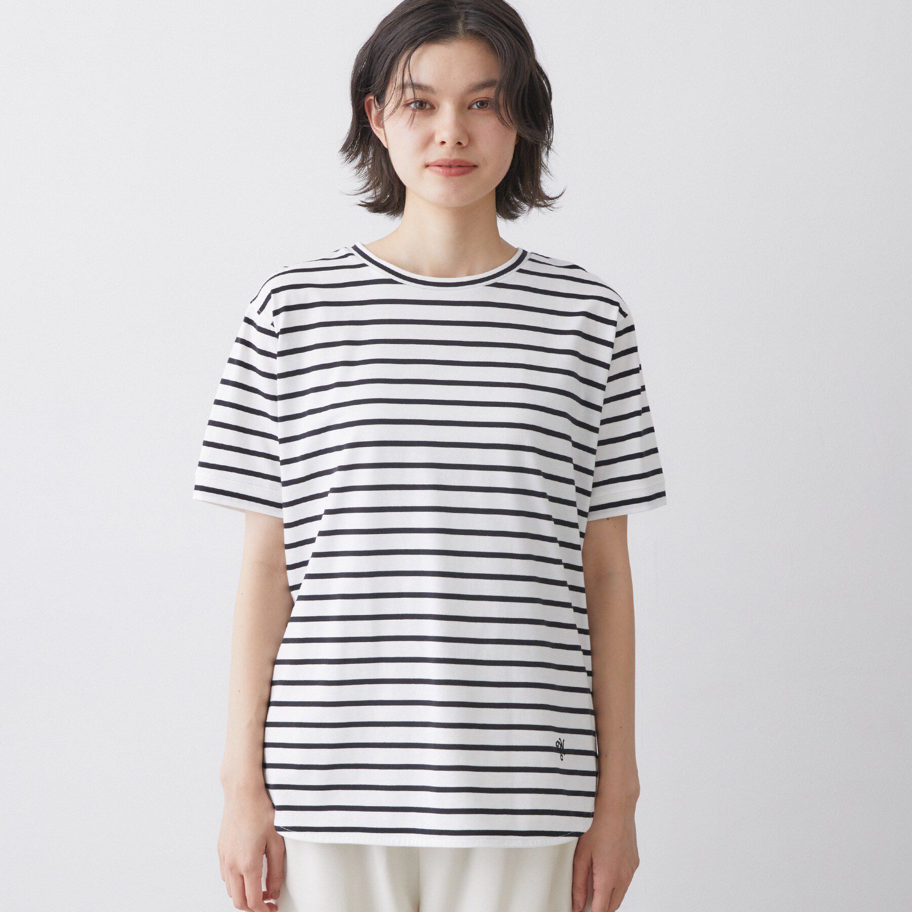 Dessin「【洗える】半袖シャツテールカットソー」|Tシャツ・カットソー|