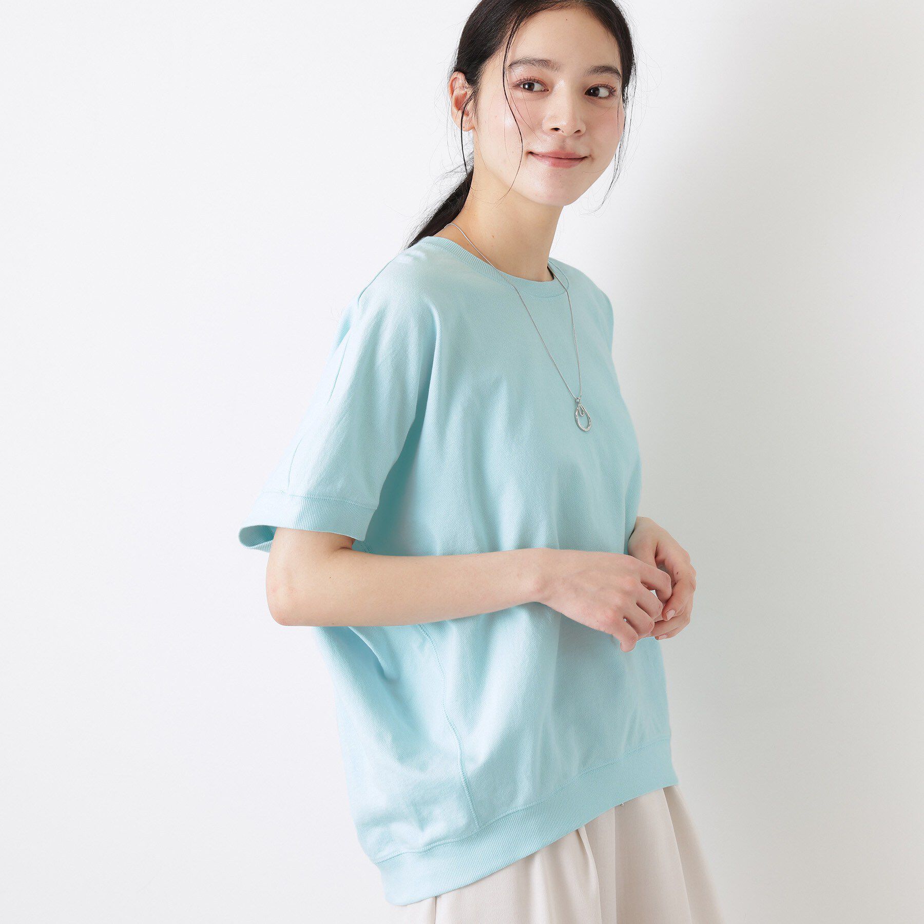 Dessin「【洗える】ミニ裏毛ドルマンスリーブプルオーバー」|Tシャツ・カットソー|