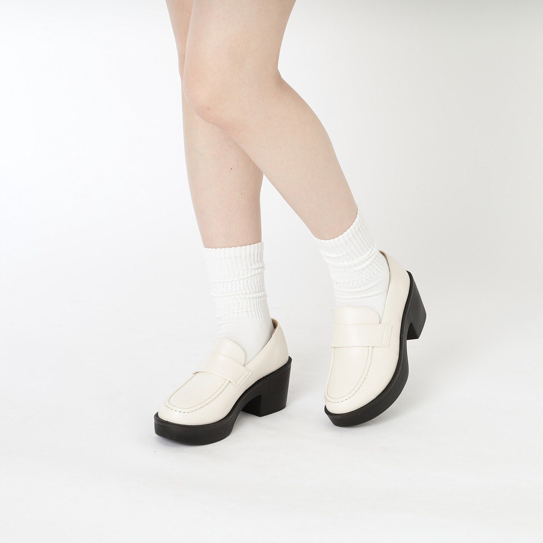 csT&P「2WAYガーリーリボンボリュームローファー」|パンプス|