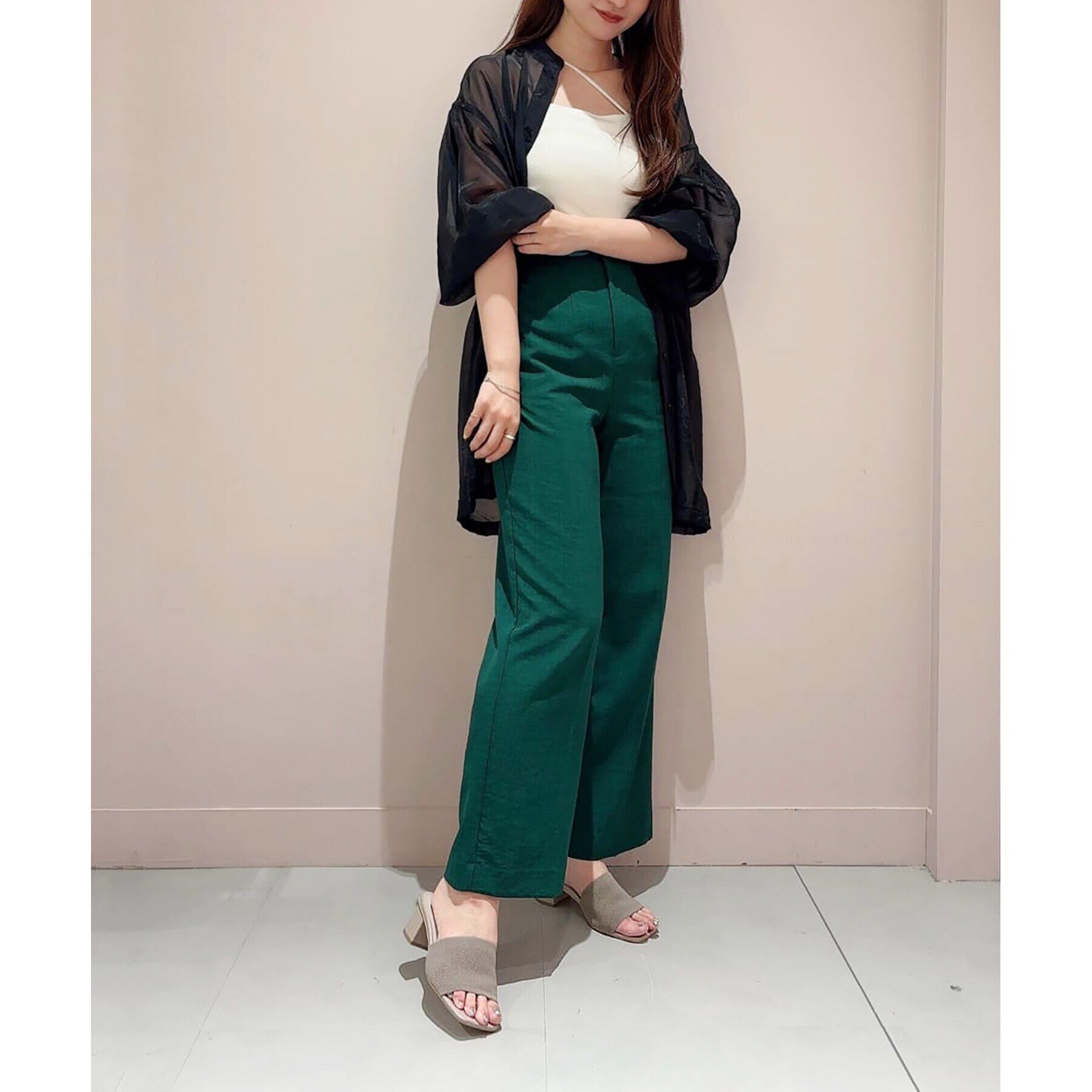 ESPERANZA「ニットアッパーミュールサンダル 24SS」|サンダル|