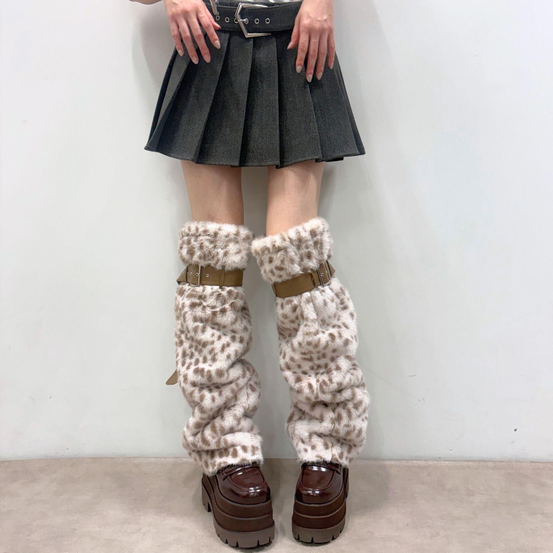 ESPERANZA「ベルト付きフェイクファーレッグウォーマー」|その他|