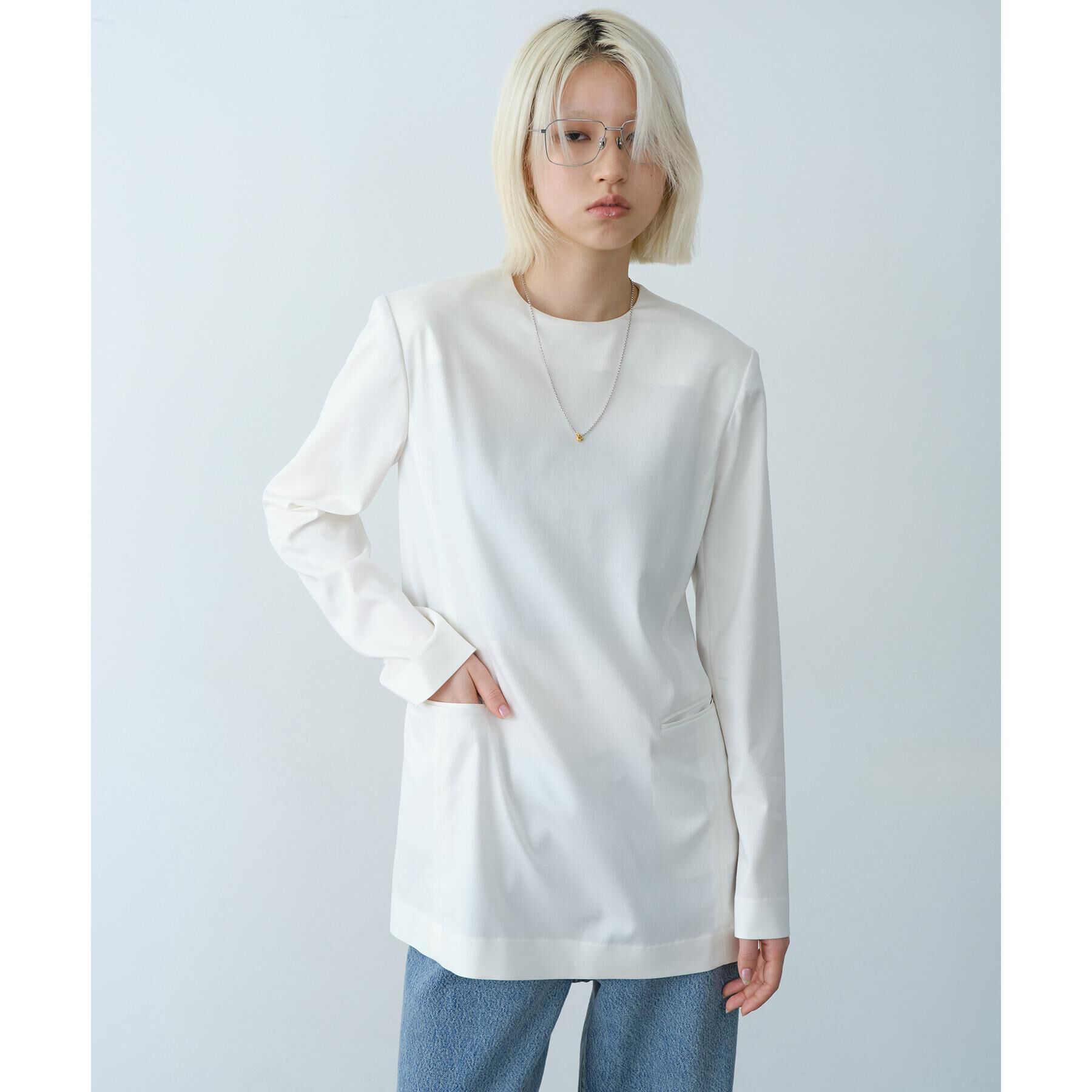 CODE A「Otiumberg．｜long mix ed metal link up chain」|ネックレス|