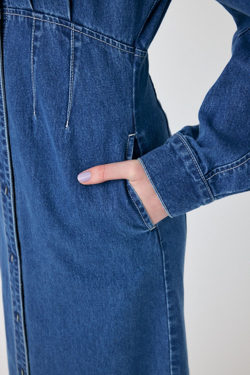 MOUSSY「DENIM SHIRT ドレス」|ワンピース|