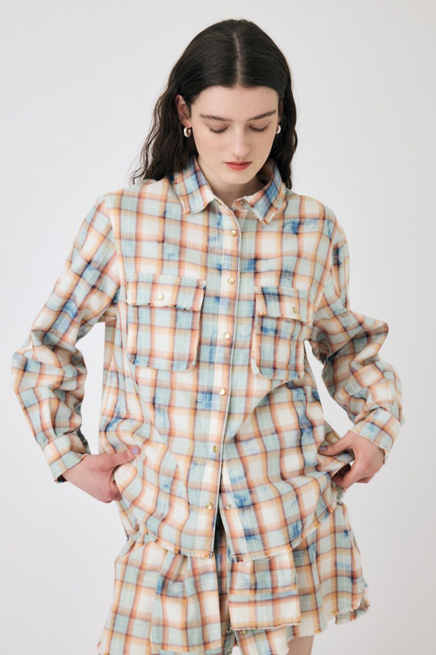 MOUSSY「BLEACH CHECK シャツ」|シャツ・ブラウス|