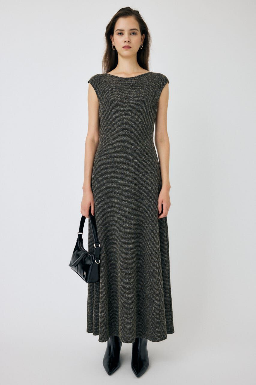MOUSSY「BOUCLE TWEED ドレス」|ワンピース|柄BLK5