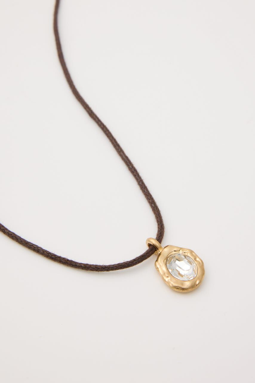 MOUSSY「STONE PENDANT CORD ネックレス」|ネックレス|