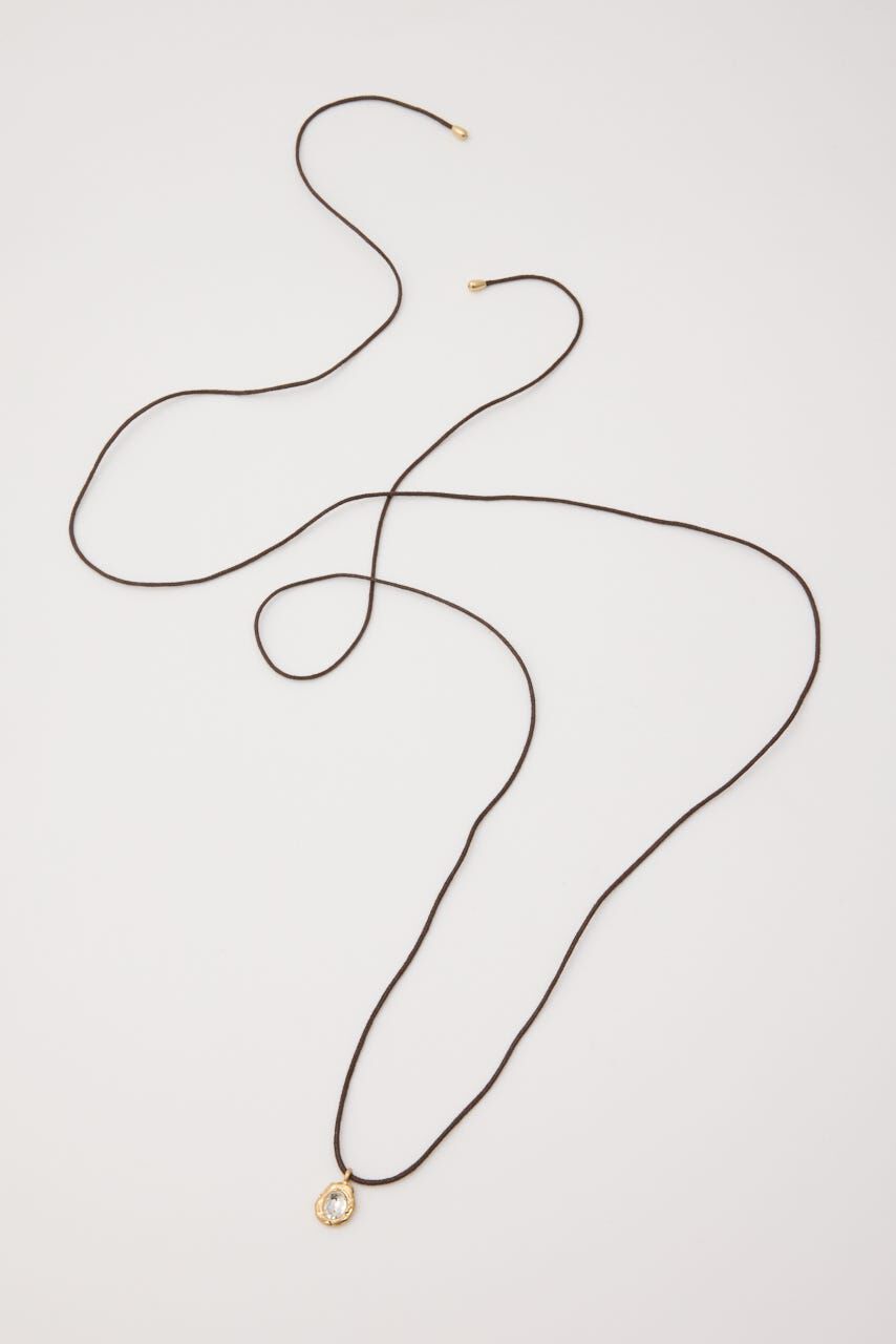 MOUSSY「STONE PENDANT CORD ネックレス」|ネックレス|