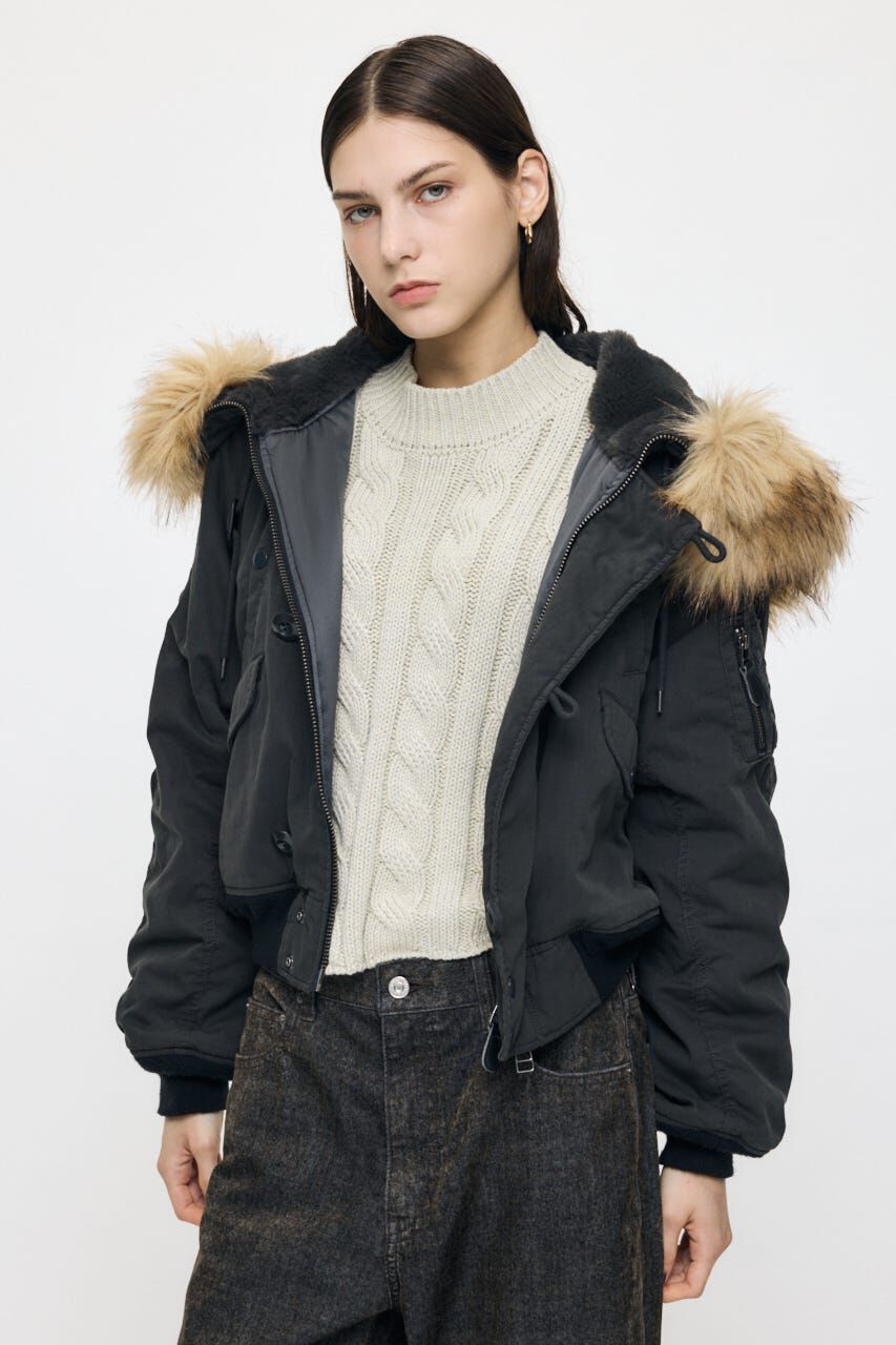 MOUSSY「CROPPED N2-B」|ブルゾン・スタジャン|