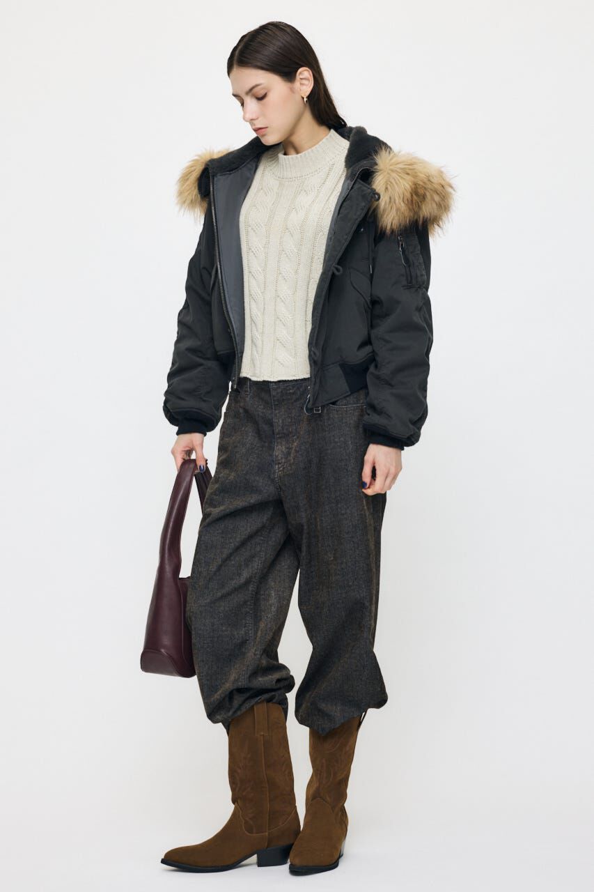 MOUSSY「CROPPED N2-B」|ブルゾン・スタジャン|