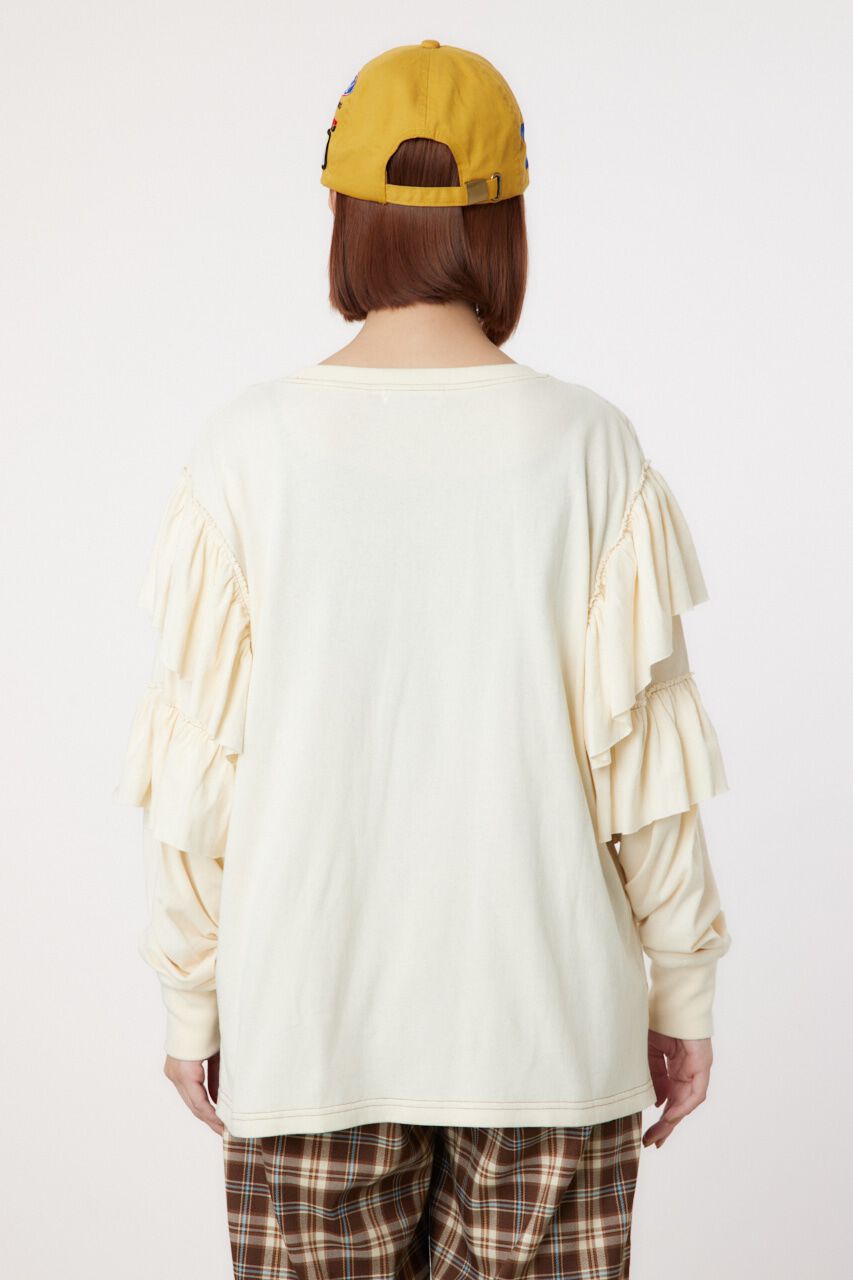 RODEO CROWNS「ステッチフリルトップス」|Tシャツ・カットソー|