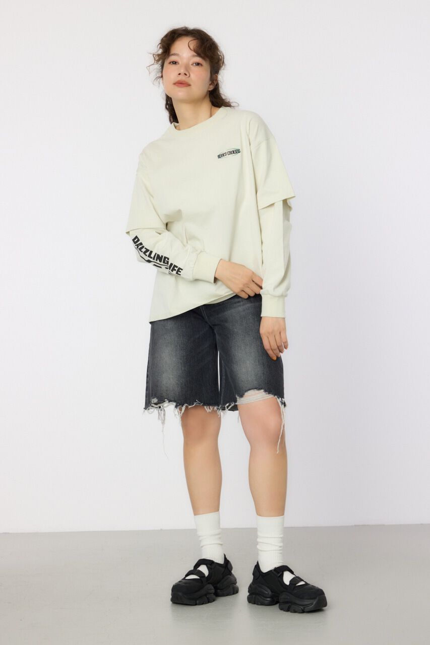 RODEO CROWNS「VintageフェイクレイヤードロングスリーブTシャツ」|Tシャツ・カットソー|