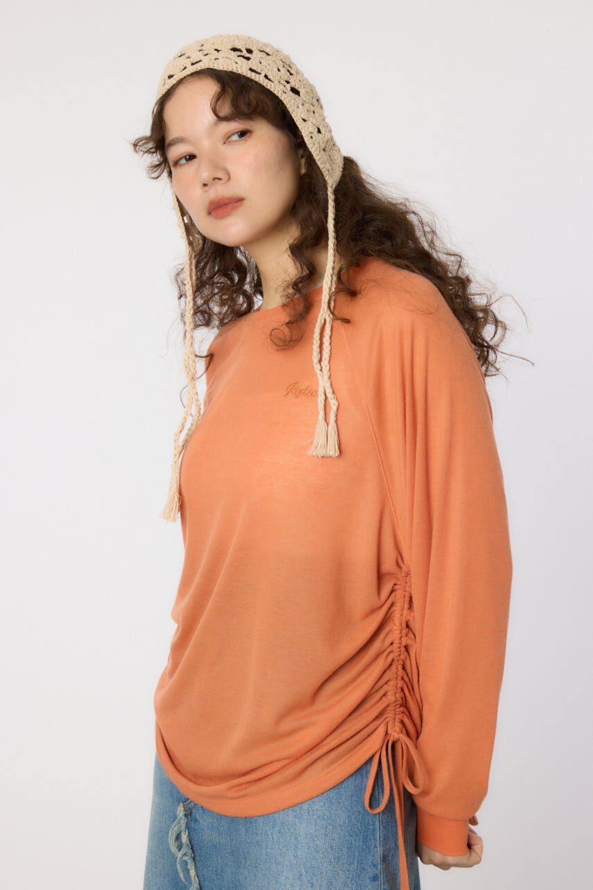 RODEO CROWNS「サイドシャーリングルーズトップス」|Tシャツ・カットソー|