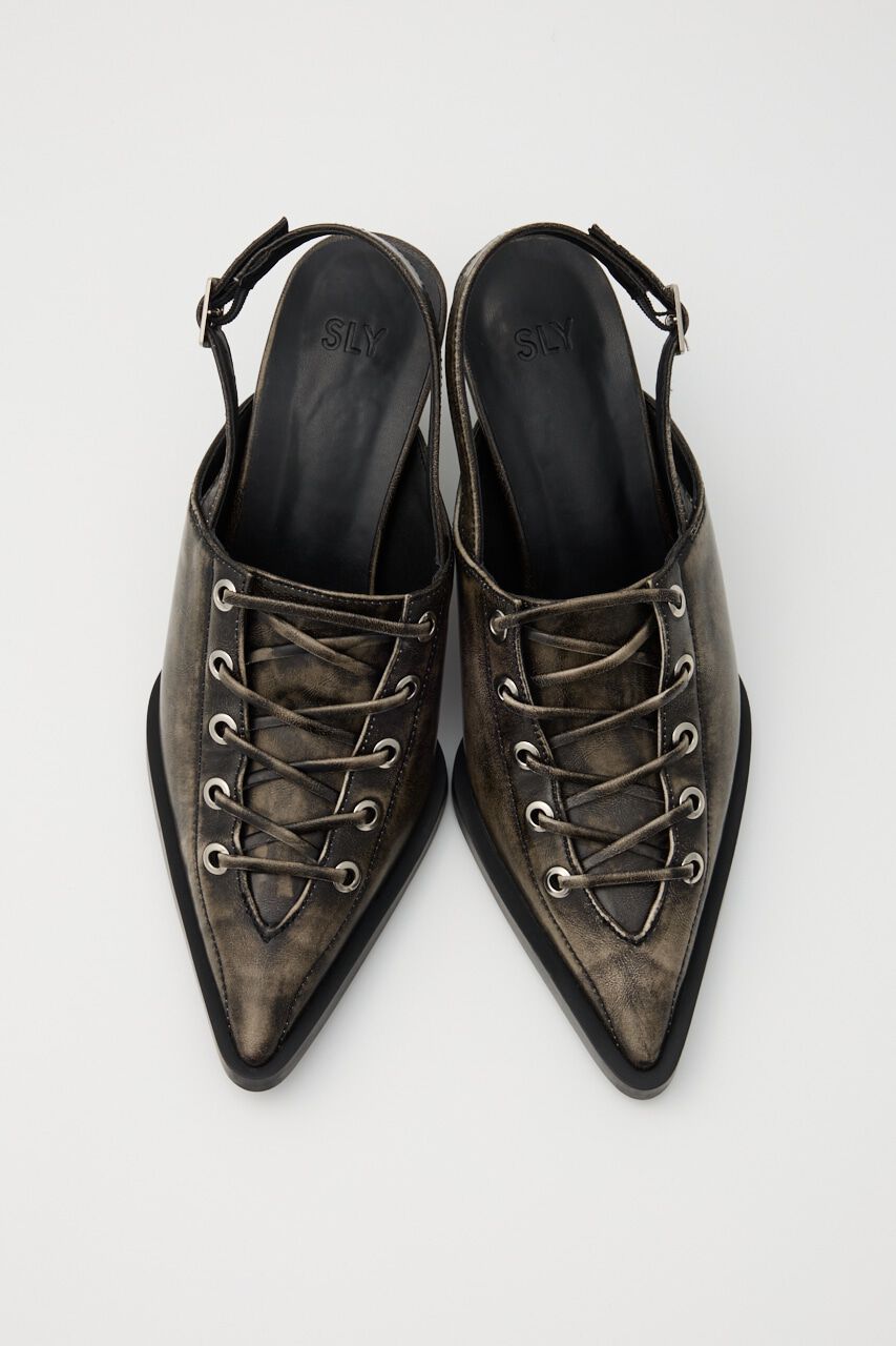 SLY「LACE UP ミュール」|サンダル|
