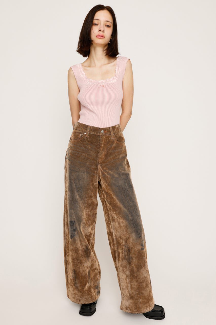 SLY「LACE DOCKING RIB TANK」|タンクトップ|