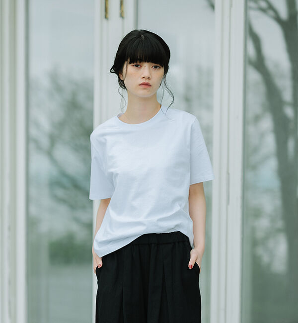 休日と詩「ベーシックTシャツ」|Tシャツ・カットソー|オフホワイト
