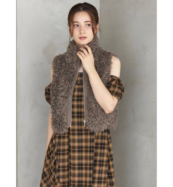 CALNAMUR「２ＷＡＹチェックロングワンピース」|ワンピース|