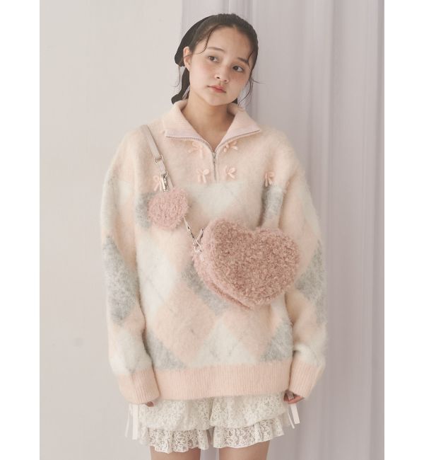 merry jenny「fluffy heart bag」|ショルダー・メッセンジャー|