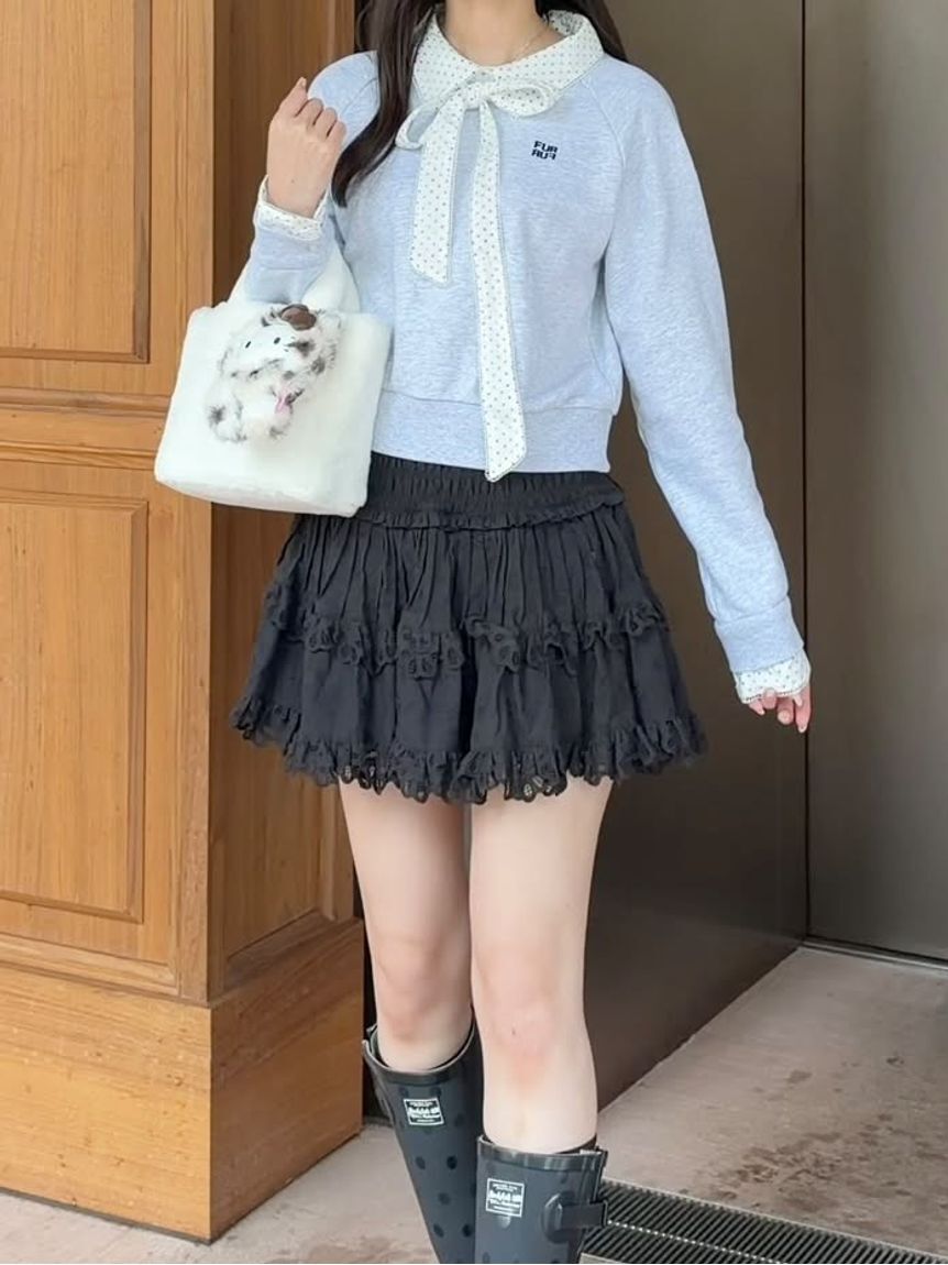 FURFUR「【WEB・一部店舗限定カラー】シャツドッキングボウタイスウェット」|スウェット・ジャージ|