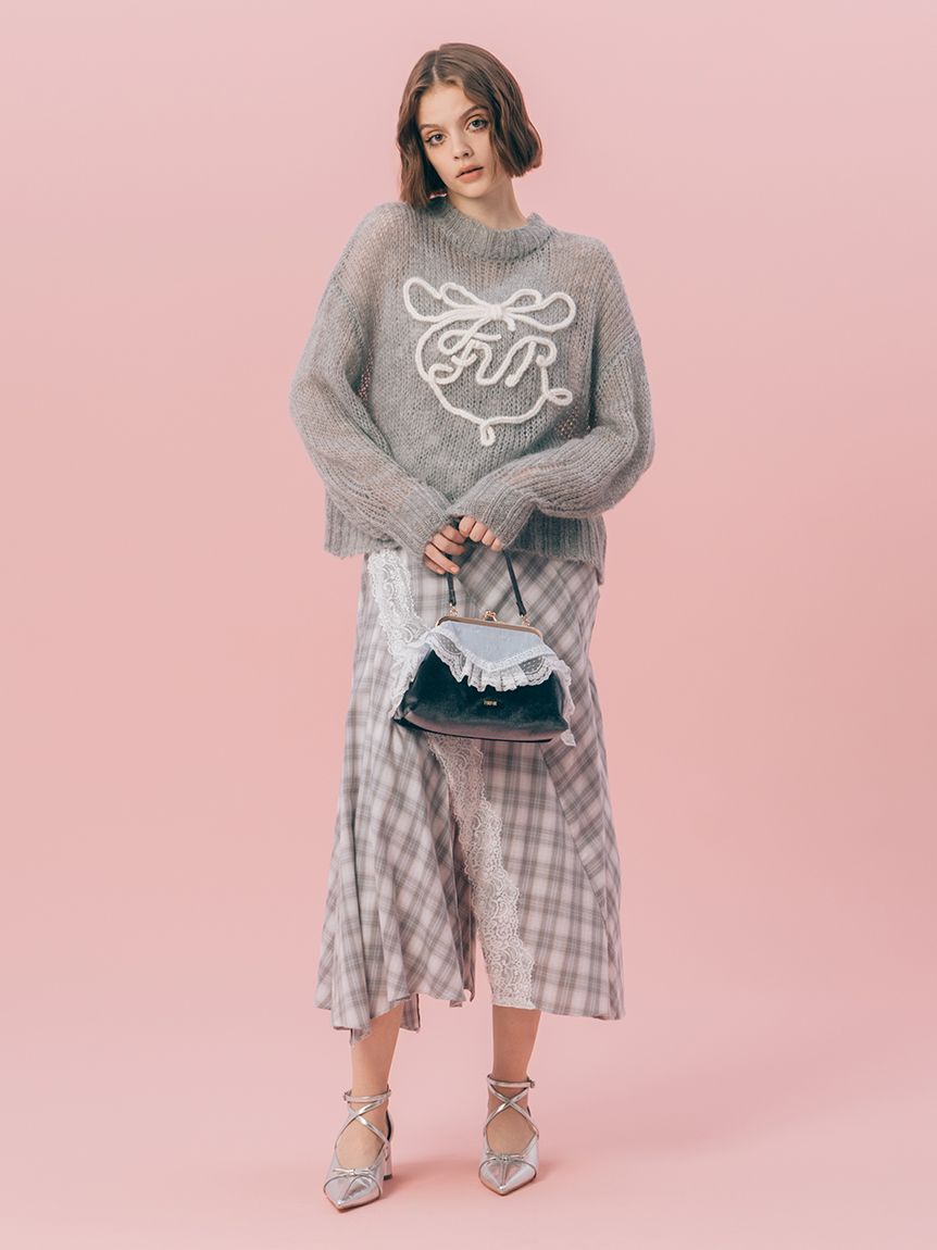FURFUR「【WEB限定カラー】レーストリムがま口バッグ」|ショルダー・メッセンジャー|