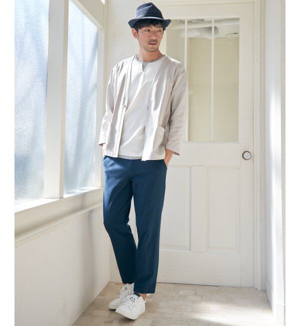 ikka「【接触冷感／抗菌防臭】GOKUラクセイケツ8分袖カーディガン」|カーディガン|